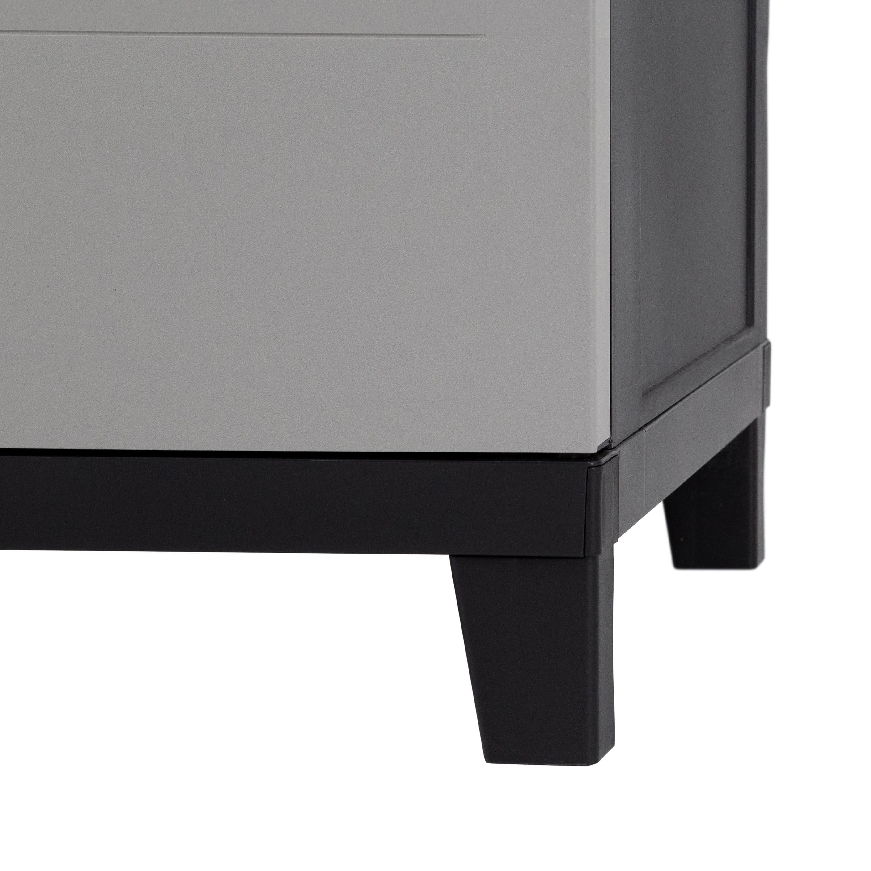 Toomax Prime opbergkast laag - Lichtgrijs/antraciet