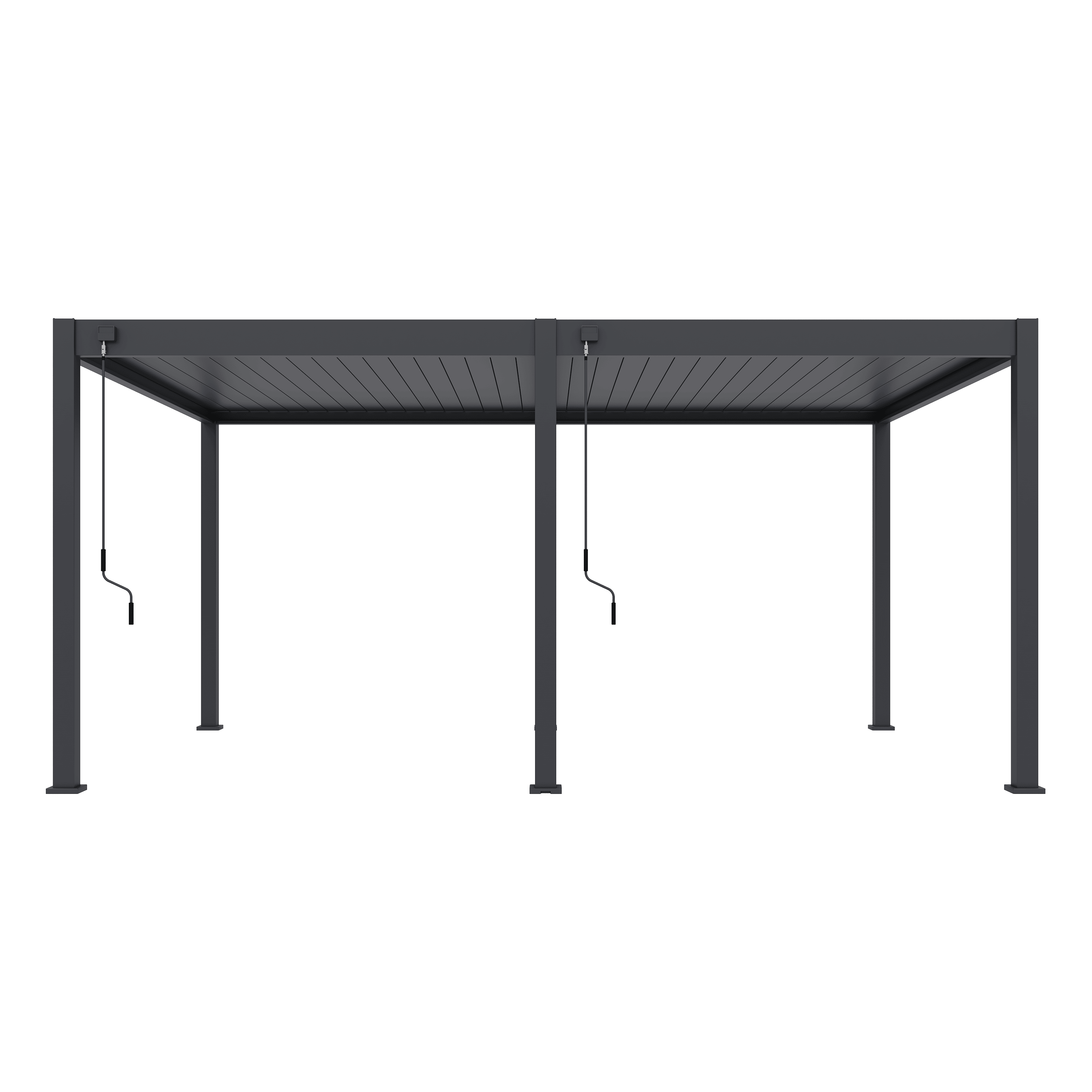 Orion Deluxe overkapping - 360x530 cm - Antraciet