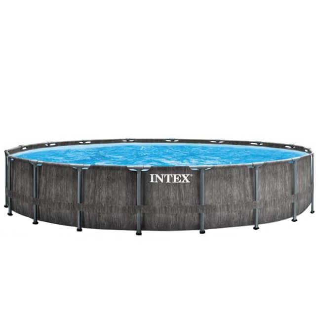 Intex Greywood Prism Frame zwembad Ø 549 x 122 cm – met filterpomp en accessoires