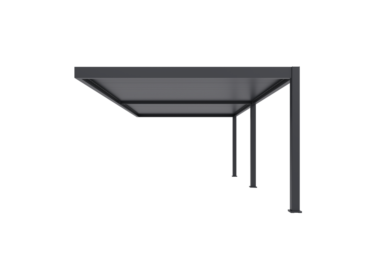 Orion Premium overkapping - Muurbevestiging - 400x800 cm - Antraciet