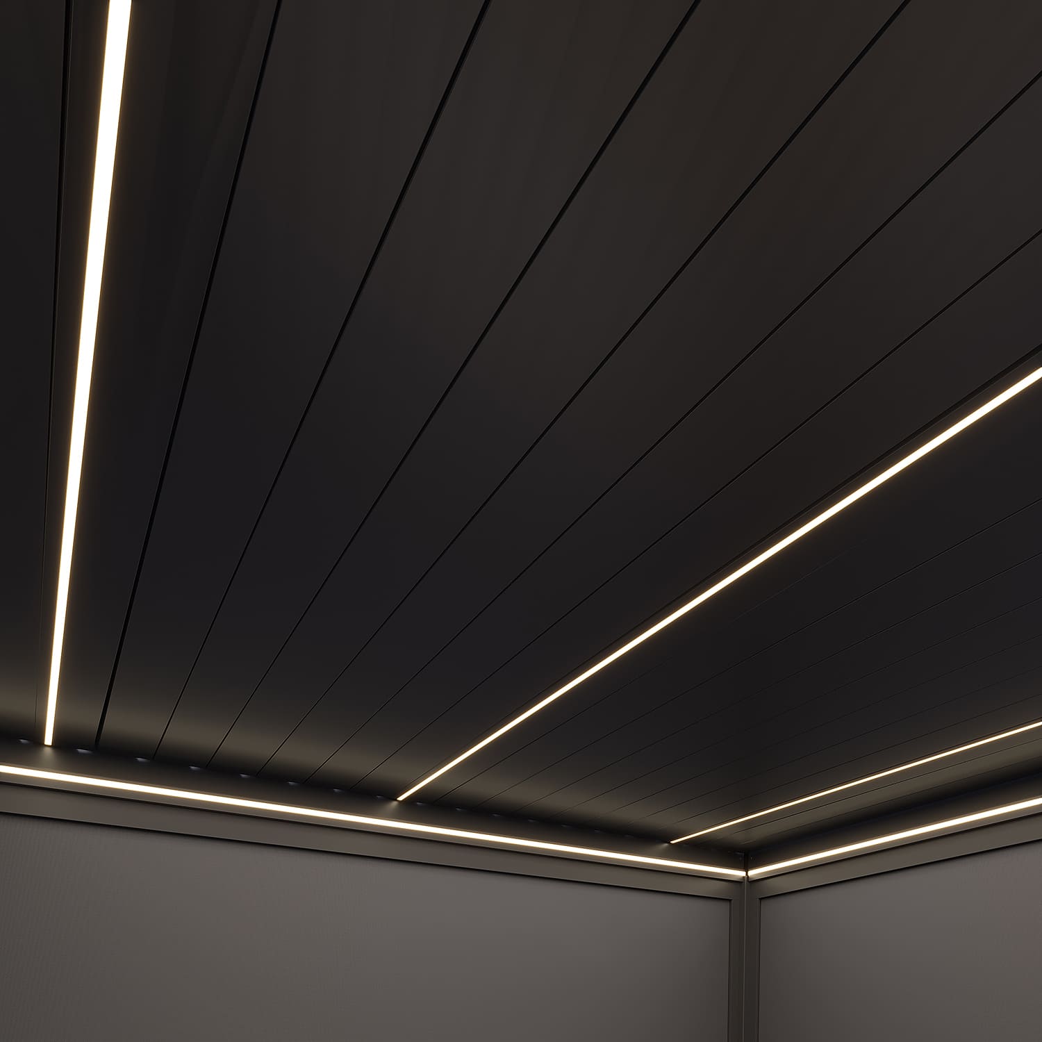 Orion Prestige elektrische overkapping E-LED - 360 x 400 - antraciet - inclusief zonwering en LED verlichting Orion Prestige elektrische overkapping E-LED - 360 x 400 - antraciet - inclusief zonwering en LED verlichting