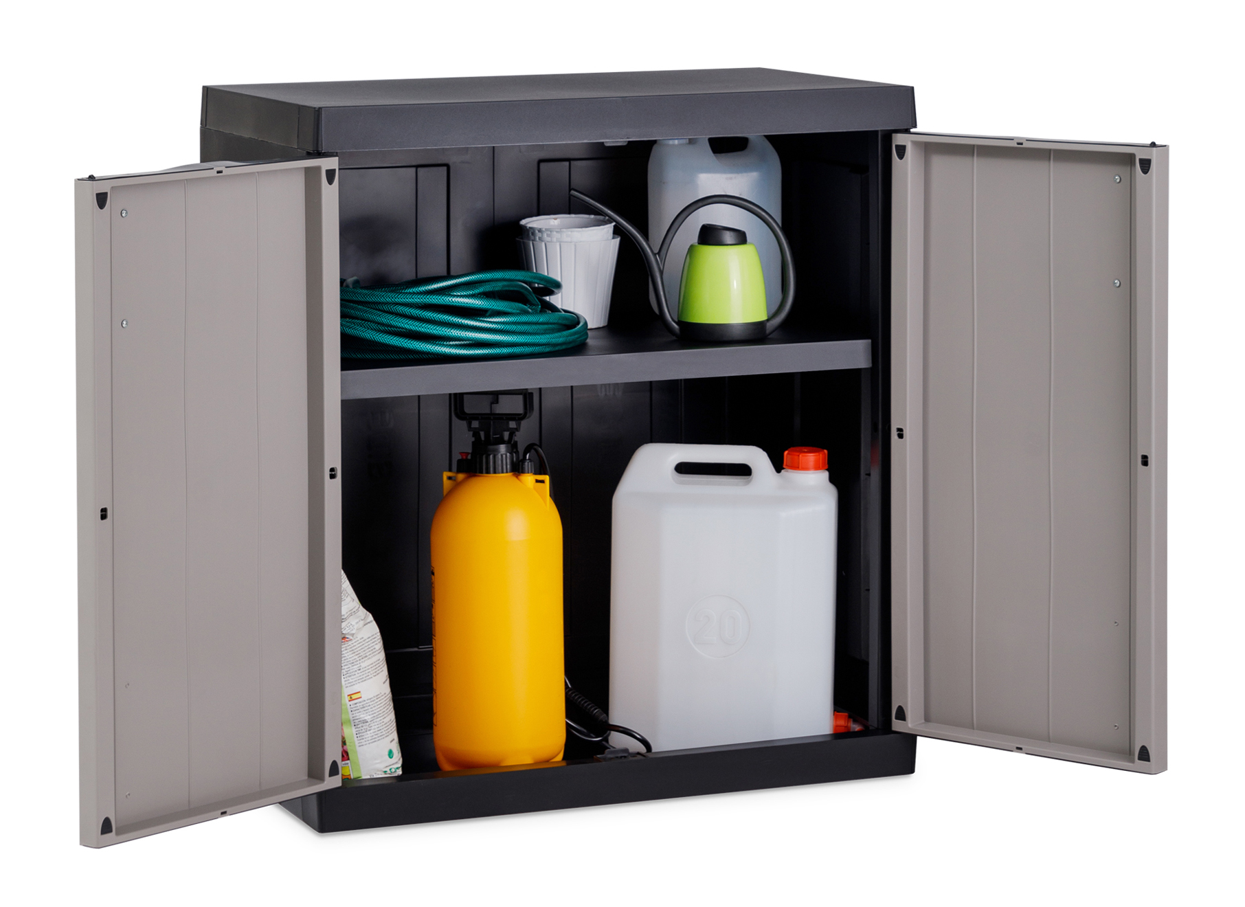 Toomax Bios mega opbergkast laag - lichtgrijs/antraciet