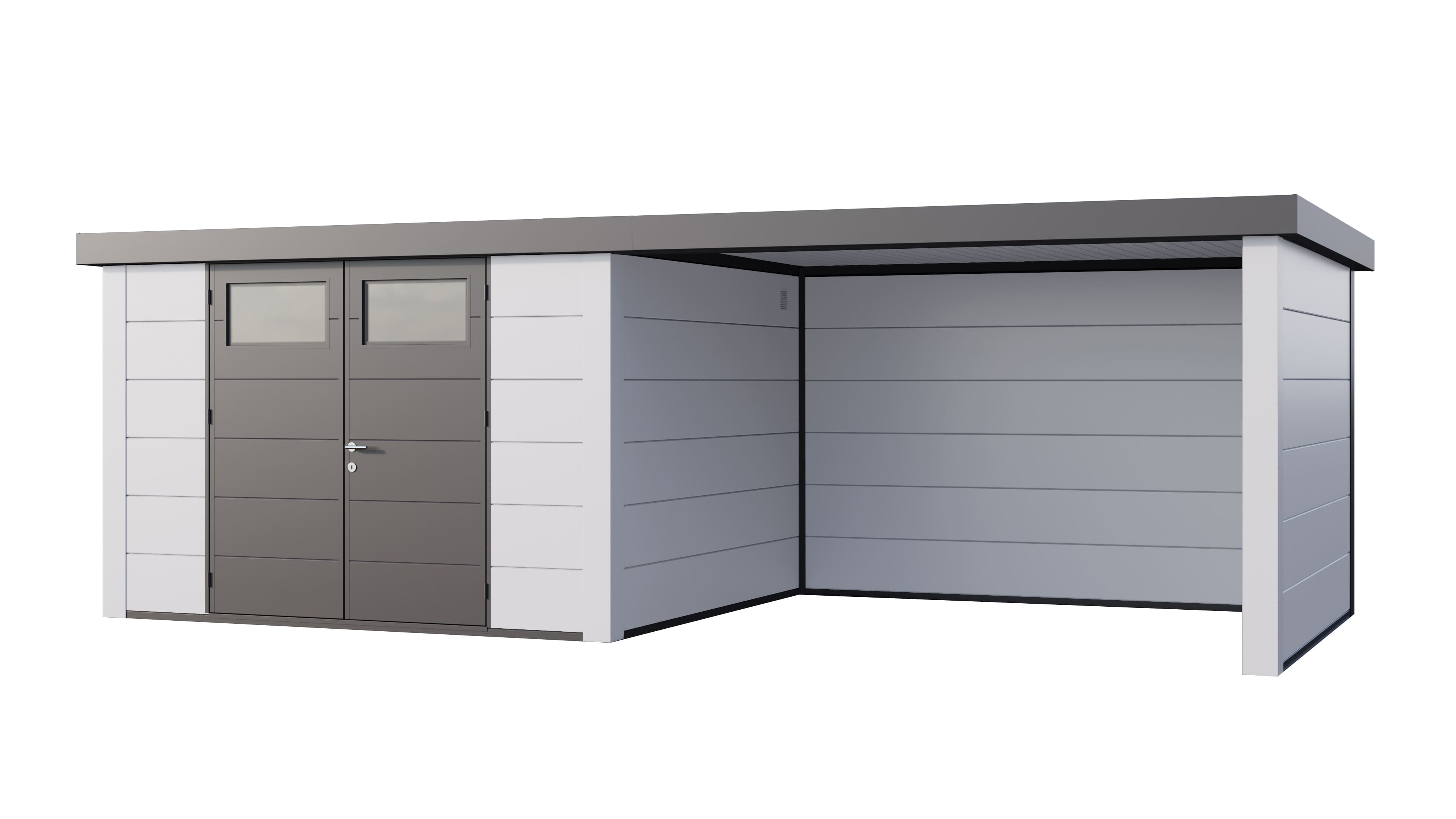 Telluria Classico 3330 tuinhuis inclusief dichte lounge - 792 x 298 cm - wit