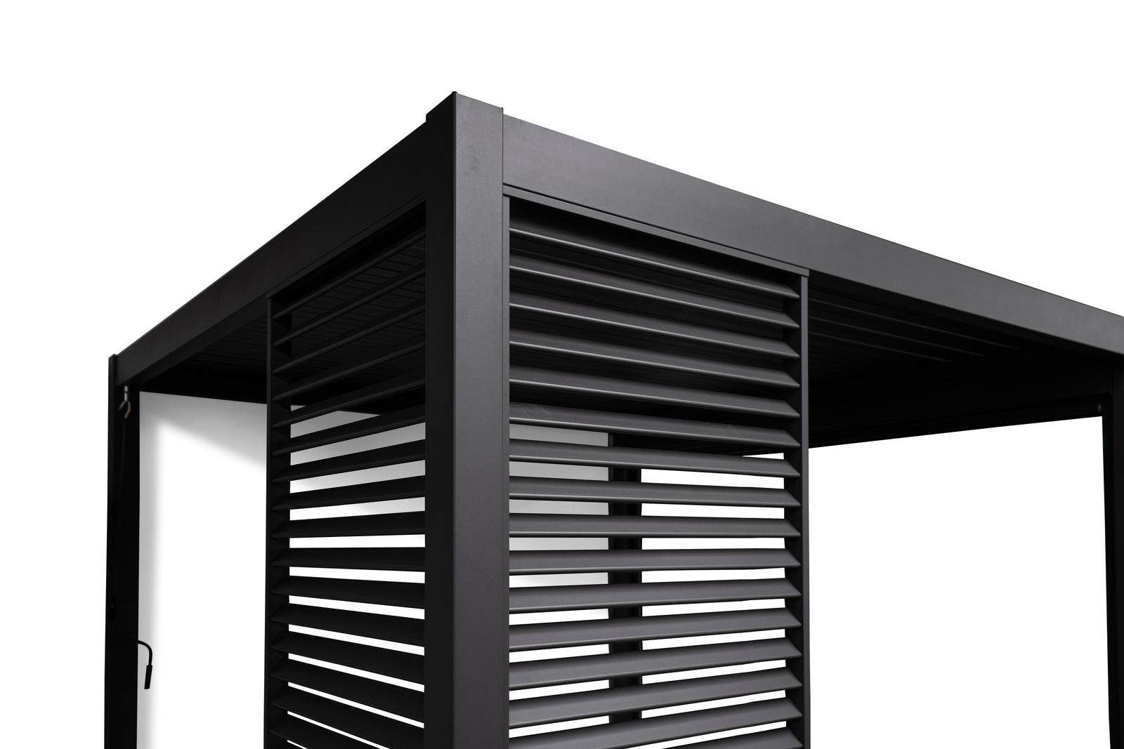 Mirador Louvre shutter paneel - 93x238,25cm - antraciet - Voor 3m kant Mirador Louvre shutter paneel - 93x238,25cm - antraciet - Voor 3m kant