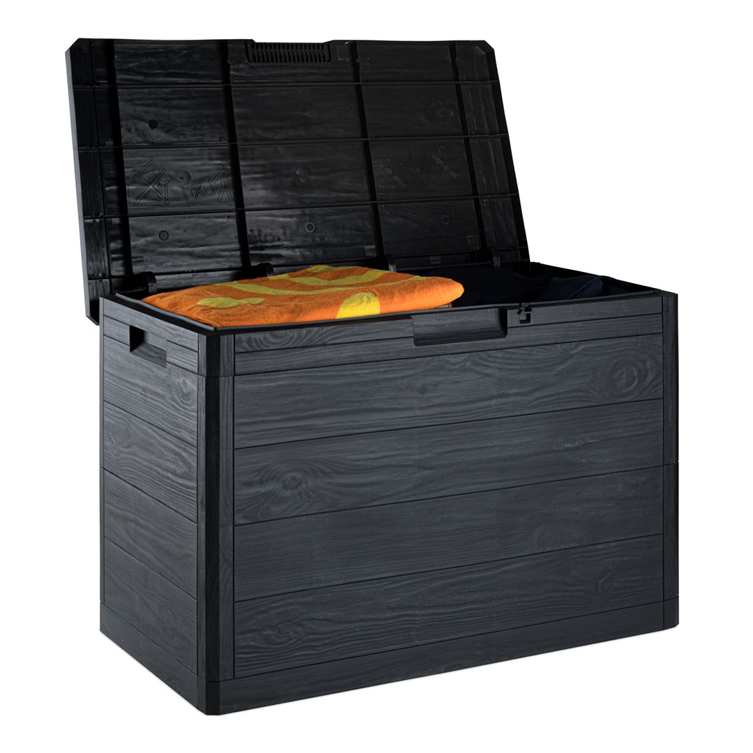 Toomax Woody's opbergbox - 160 liter - antraciet Toomax Woody's opbergbox - 160 liter - antraciet