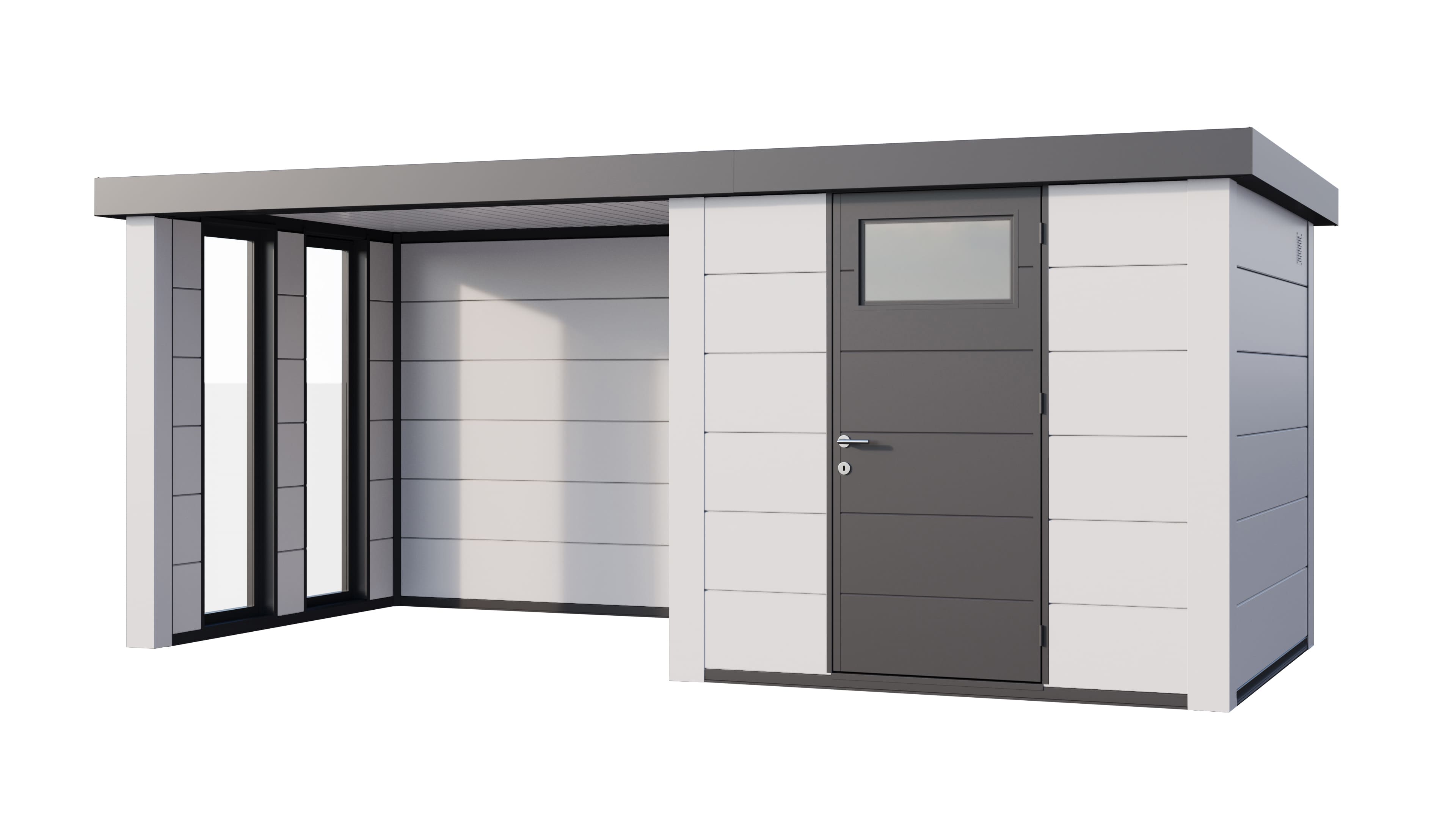 Telluria Classico 2424 tuinhuis inclusief dichte lounge - 522 x 238 cm - wit