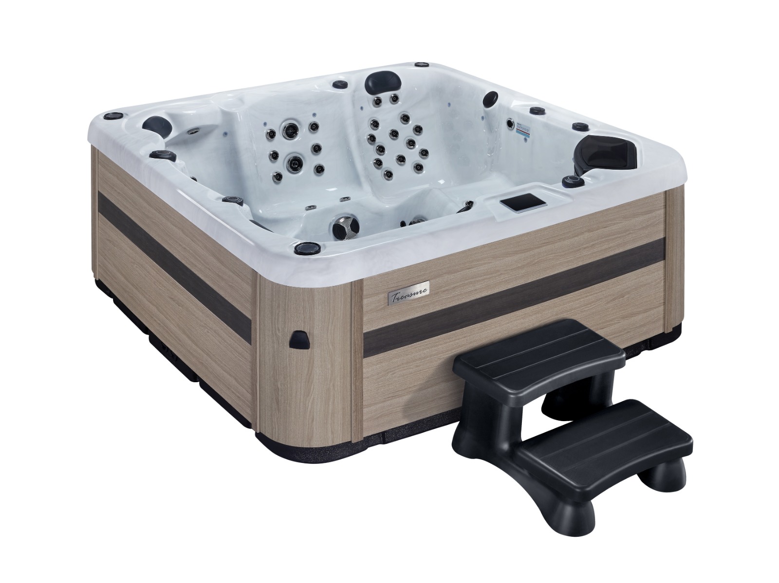 Orion Mirage spa X2 - 5 persoons - Lichtgrijs - Plug and Play