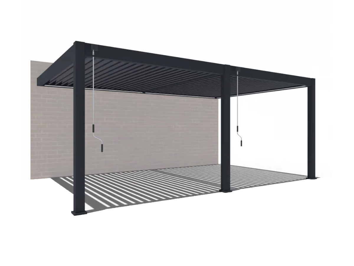 Orion Premium overkapping - Muurbevestiging - 400x800 cm - Antraciet