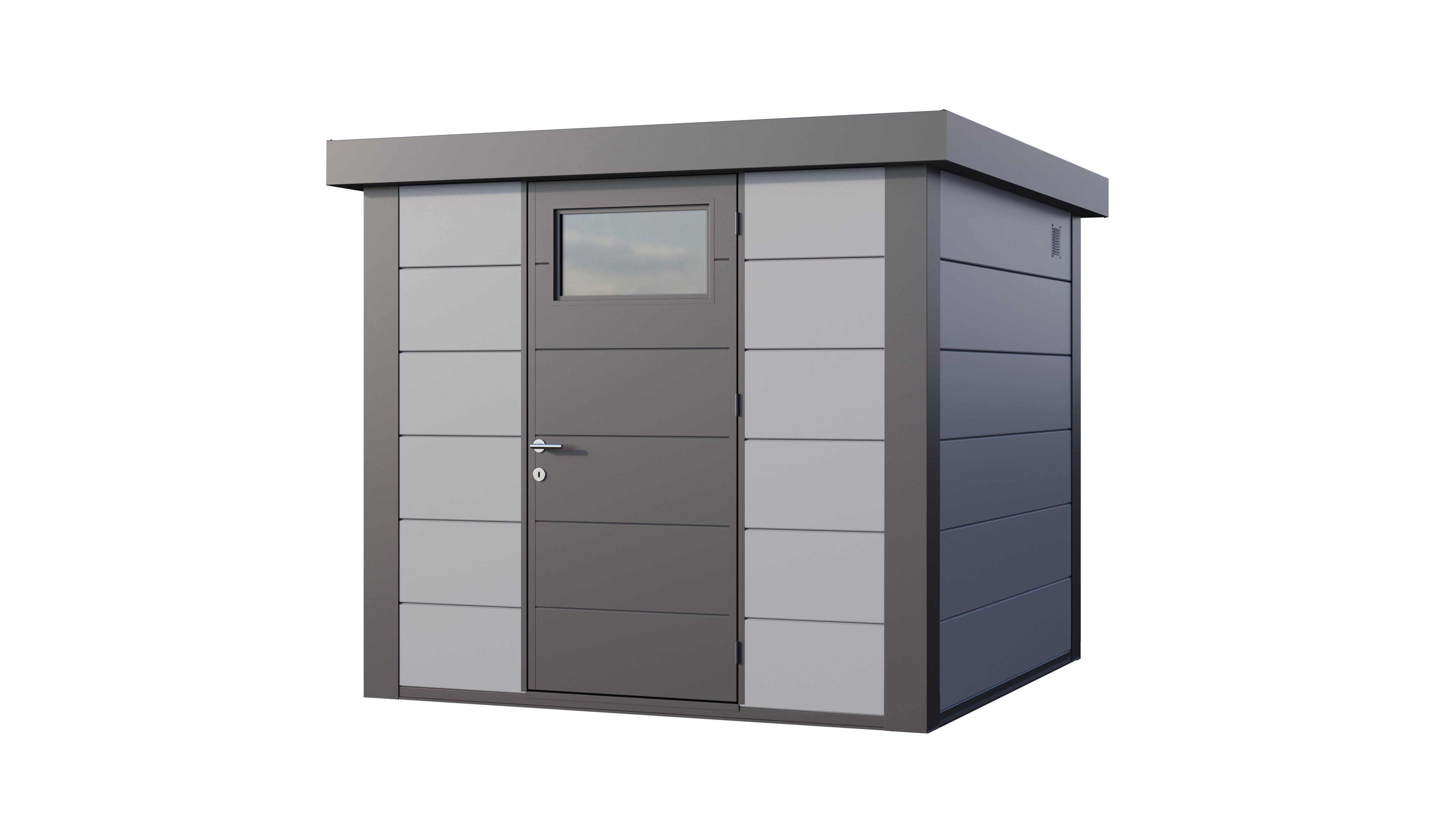 Telluria Classico 2424 tuinhuis - 238 x 238 cm - lichtgrijs/antraciet