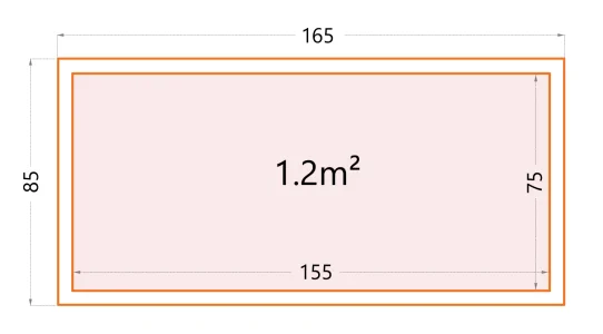 Telluria Nevio 160 opbergbox - 870 liter - grijs