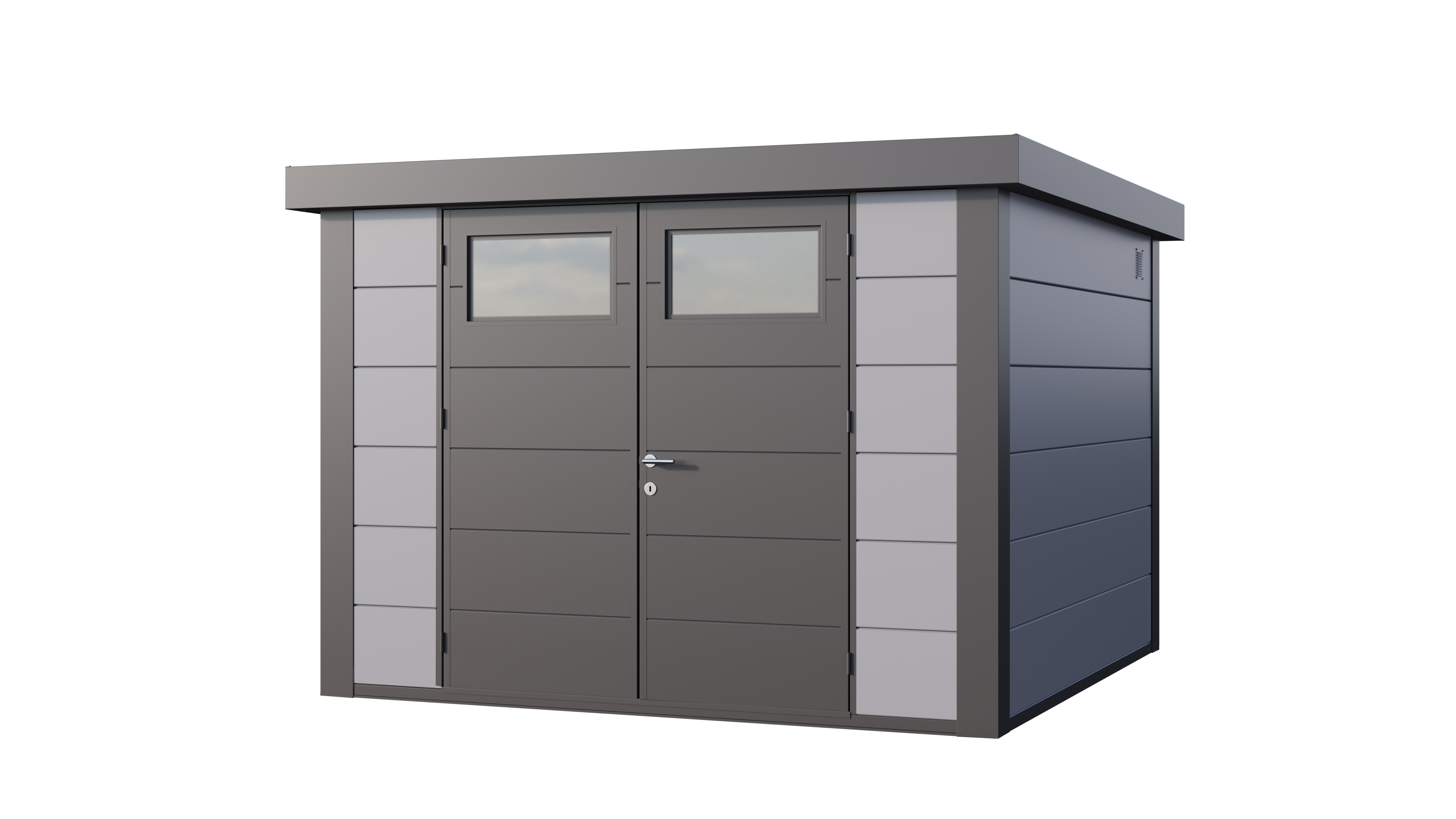 Telluria Classico 3030 tuinhuis - 298 x 298 cm - lichtgrijs/antraciet