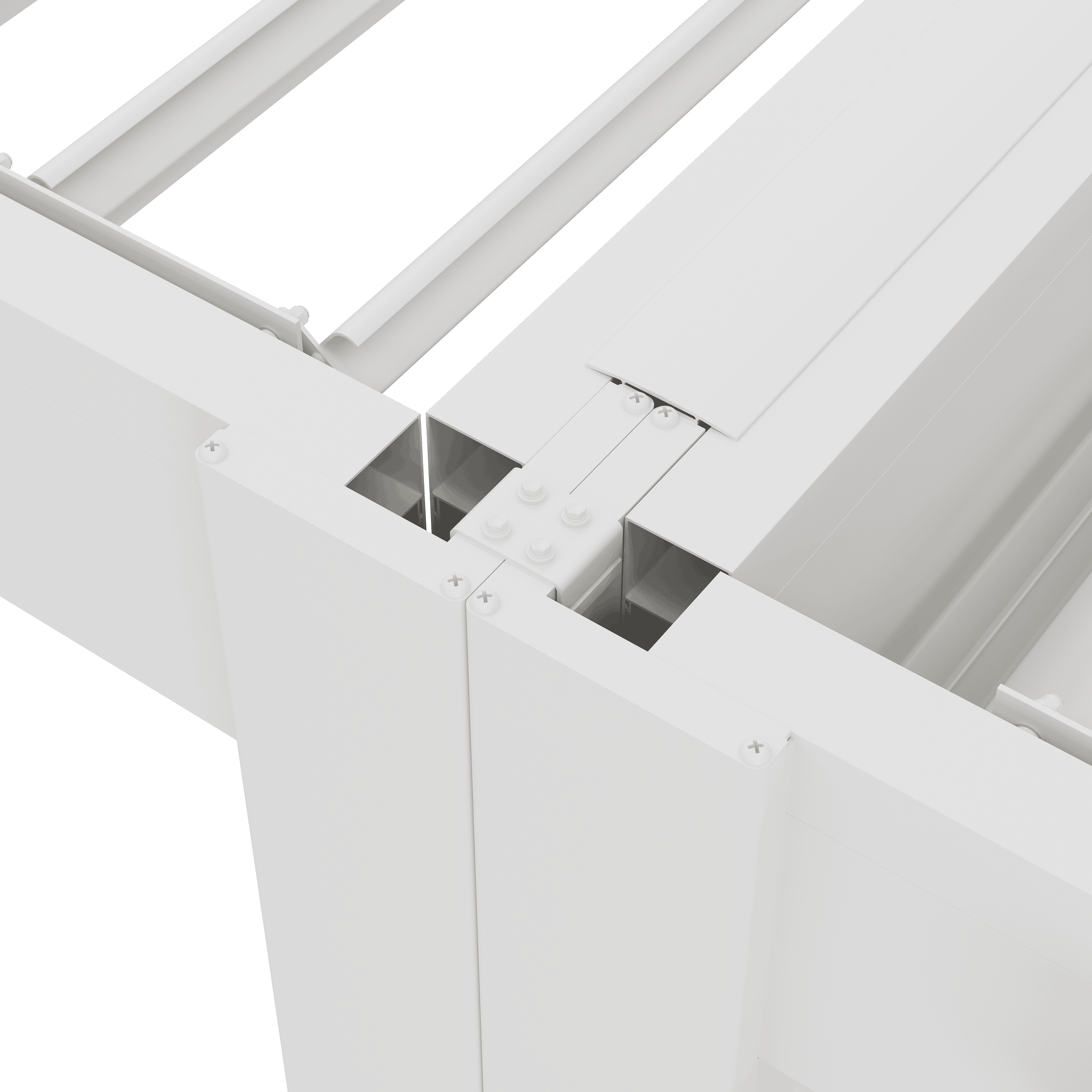 Orion verbindingsset - 300 cm -  Voor 3 meter zijkant - Wit