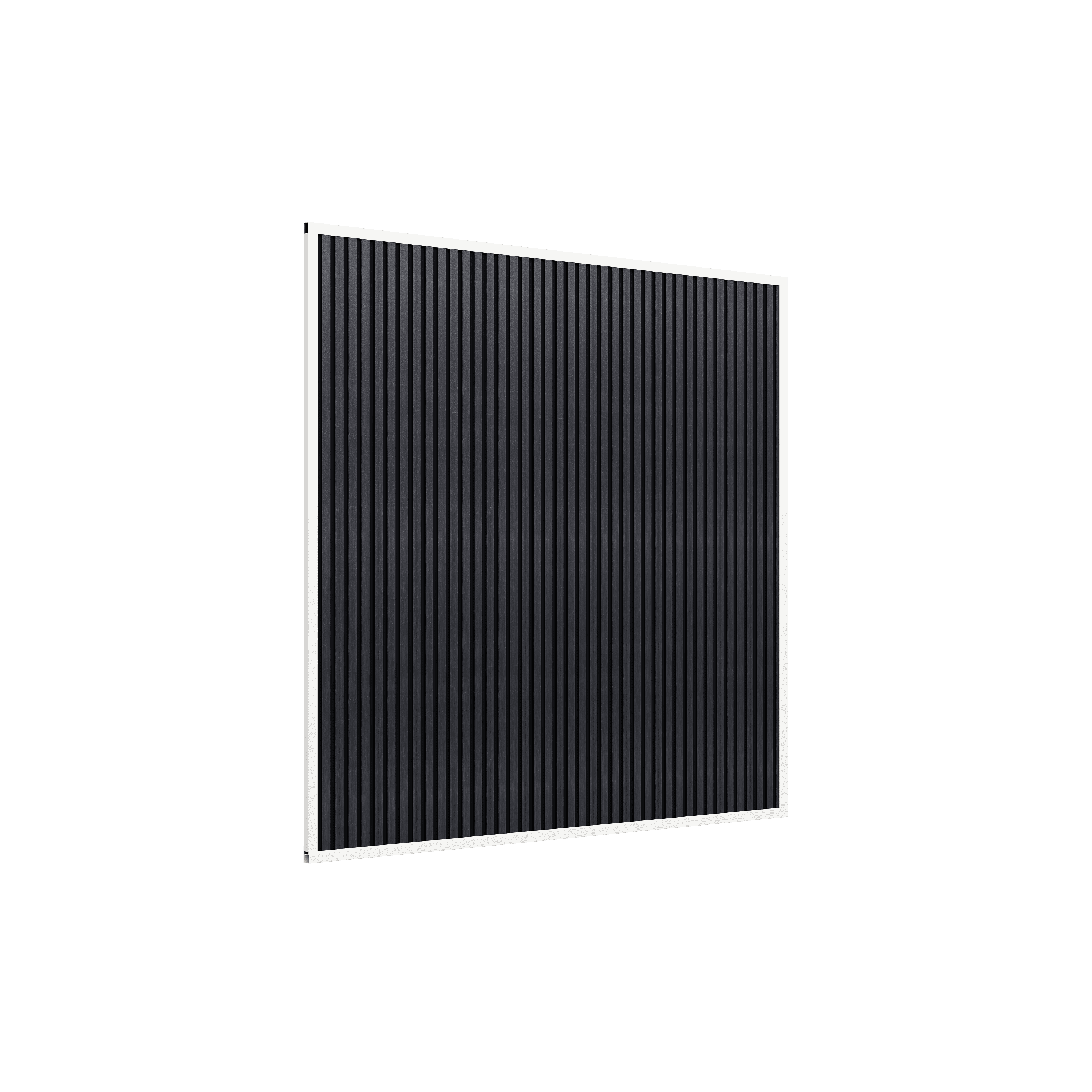 Orion composietwand - 265x236 cm - Voor 2,65m kant - Wit/antraciet