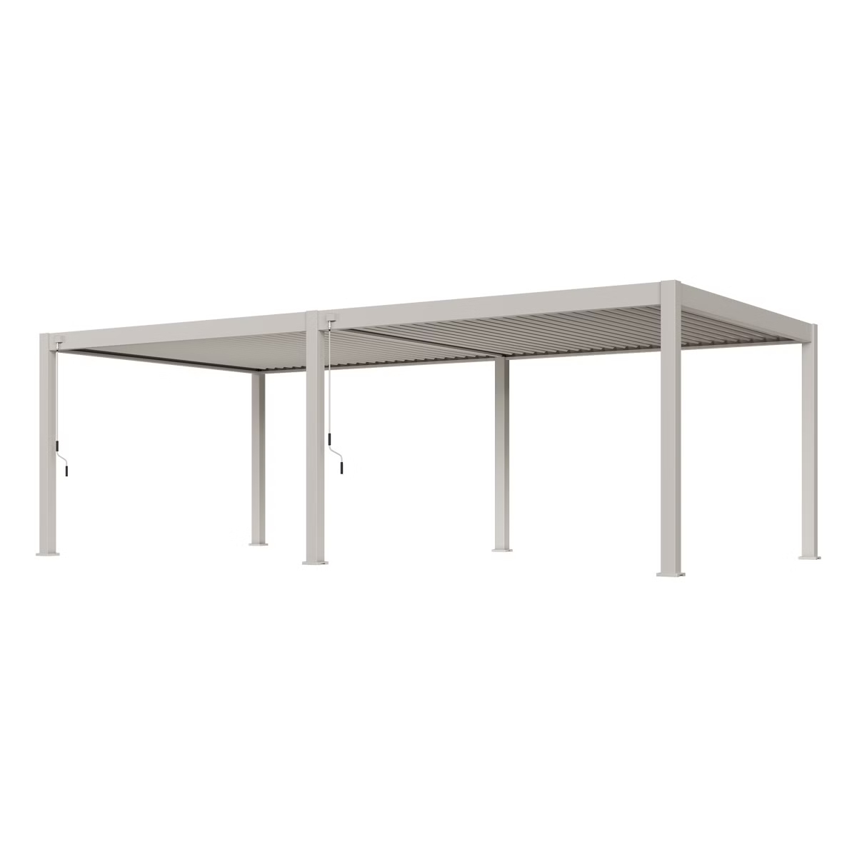 Orion Premium overkapping - 400x800 cm - Kiezelgrijs