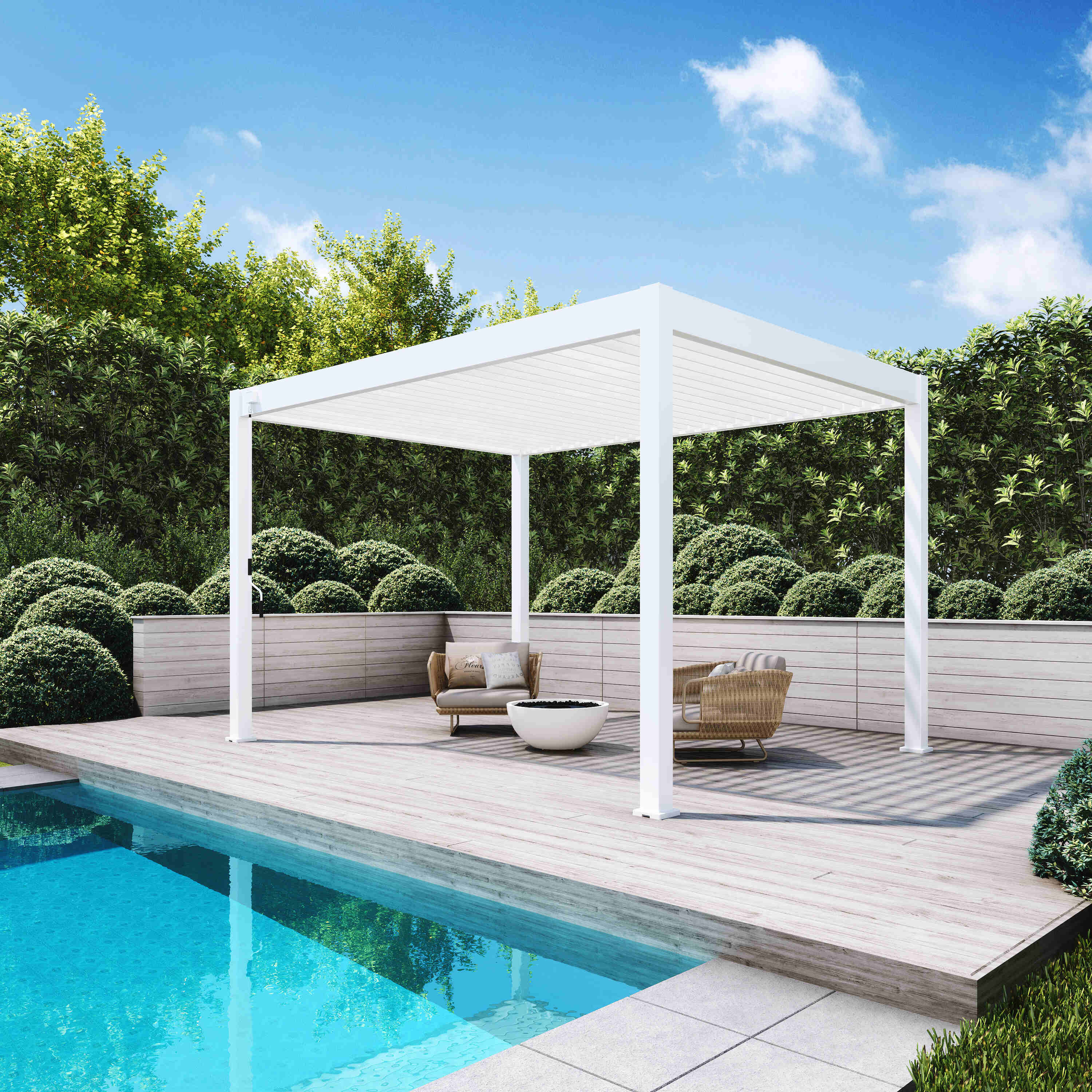 Orion Deluxe overkapping - 300x400 cm - Wit