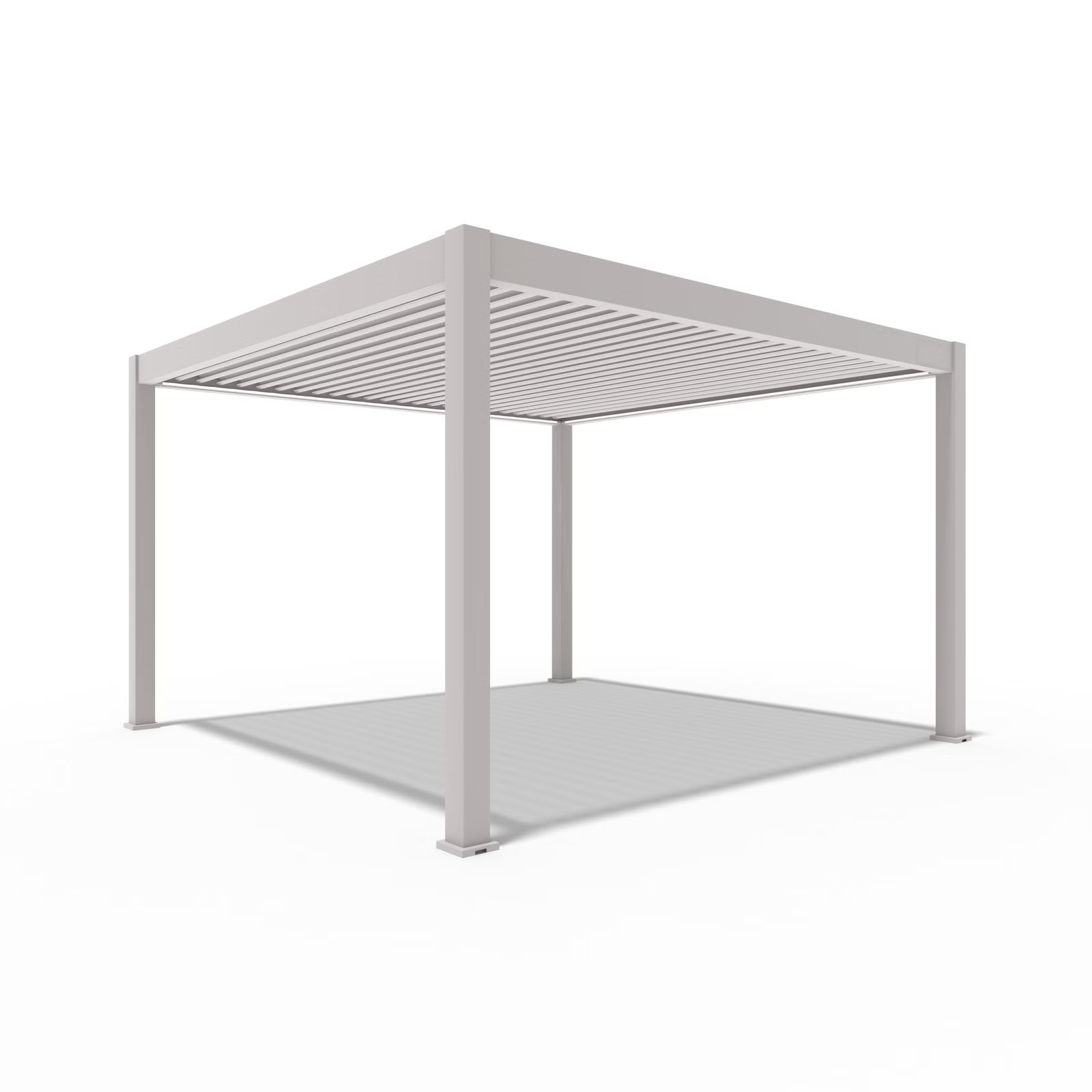 Orion Premium overkapping - E-LED - 300x400 cm - Kiezelgrijs - met elektrisch lamellendak en LED