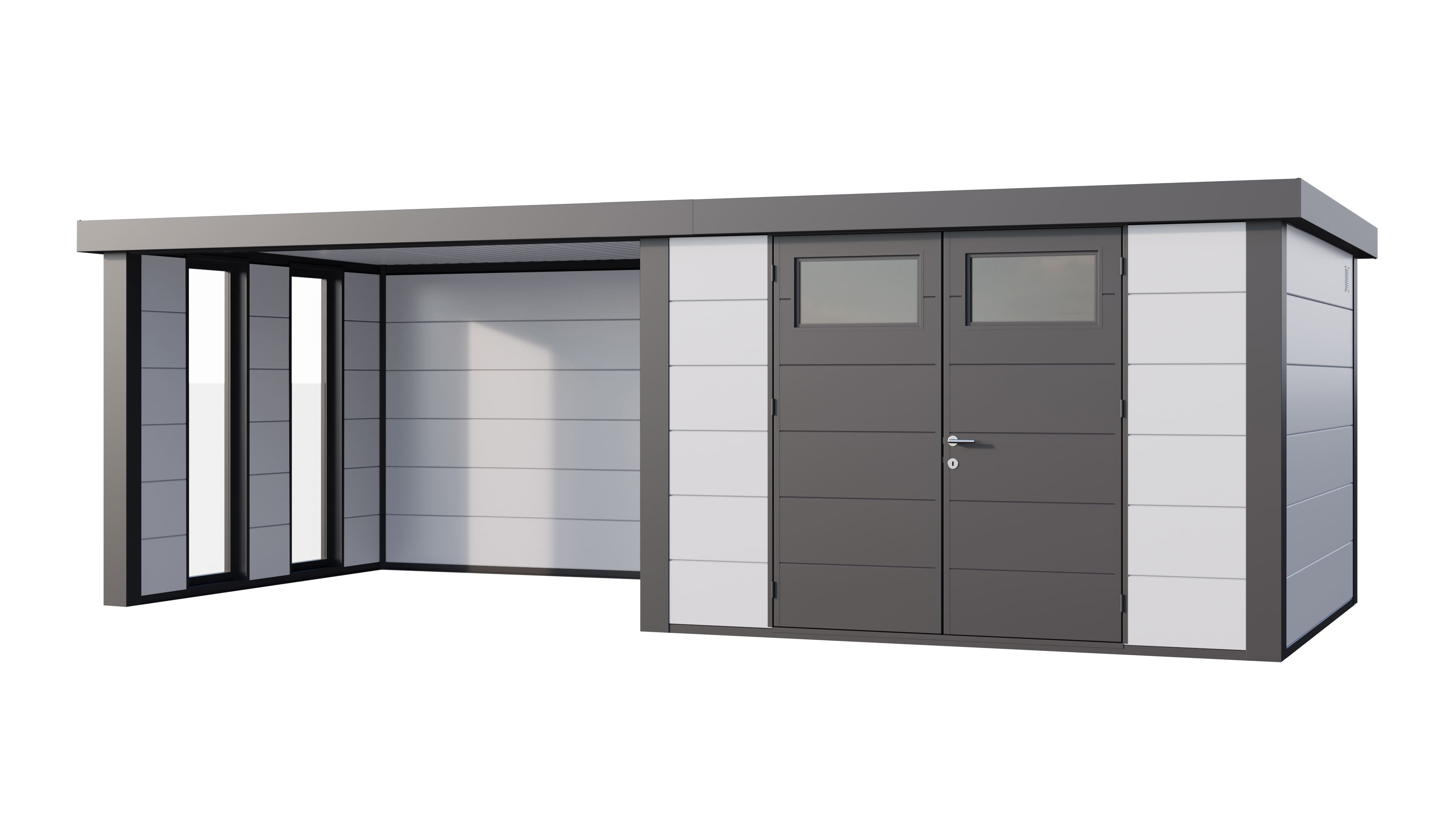 Telluria Classico 3330 inclusief dichte lounge - 672 x 298 cm - wit/antraciet