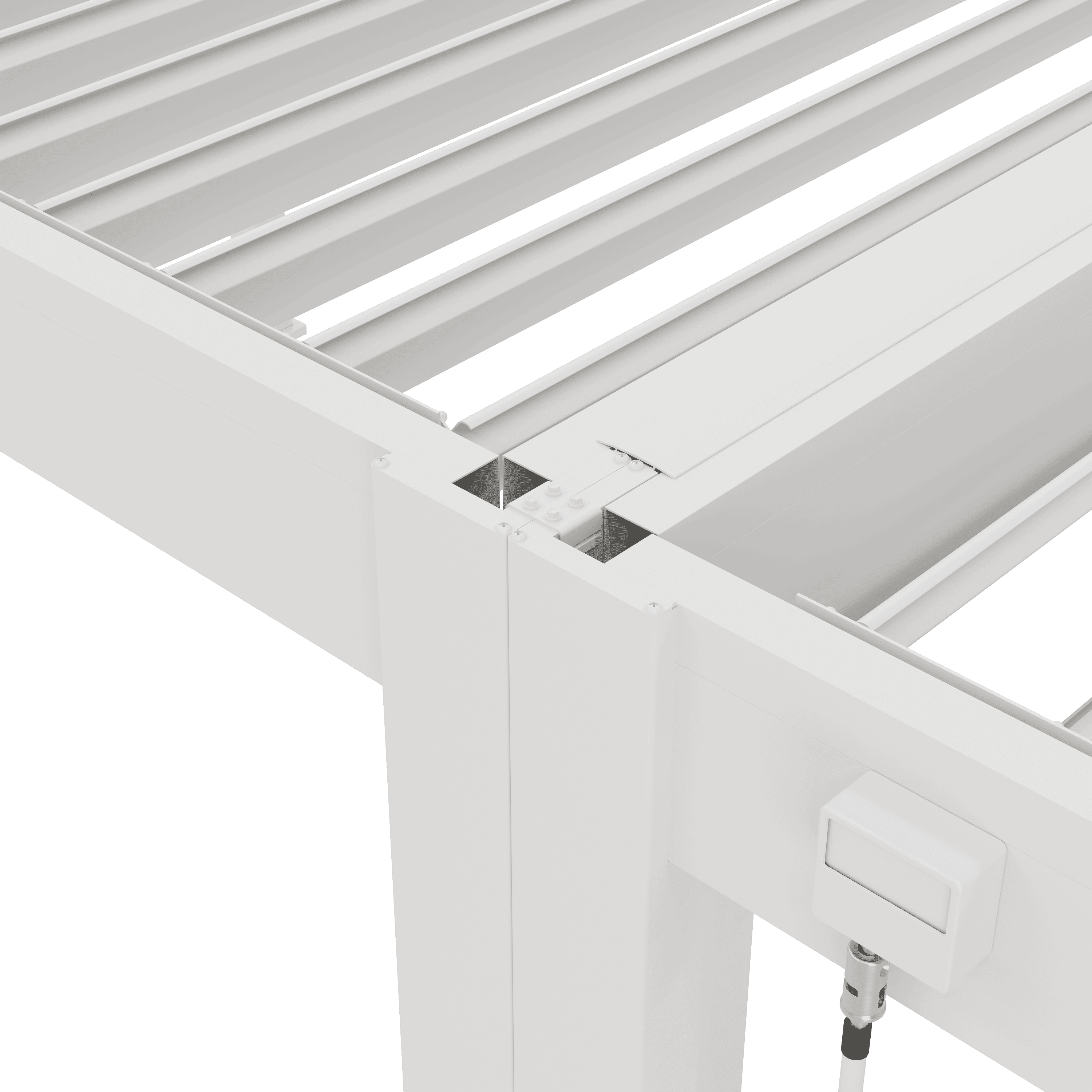 Orion verbindingsset - 300 cm -  Voor 3 meter zijkant - Wit