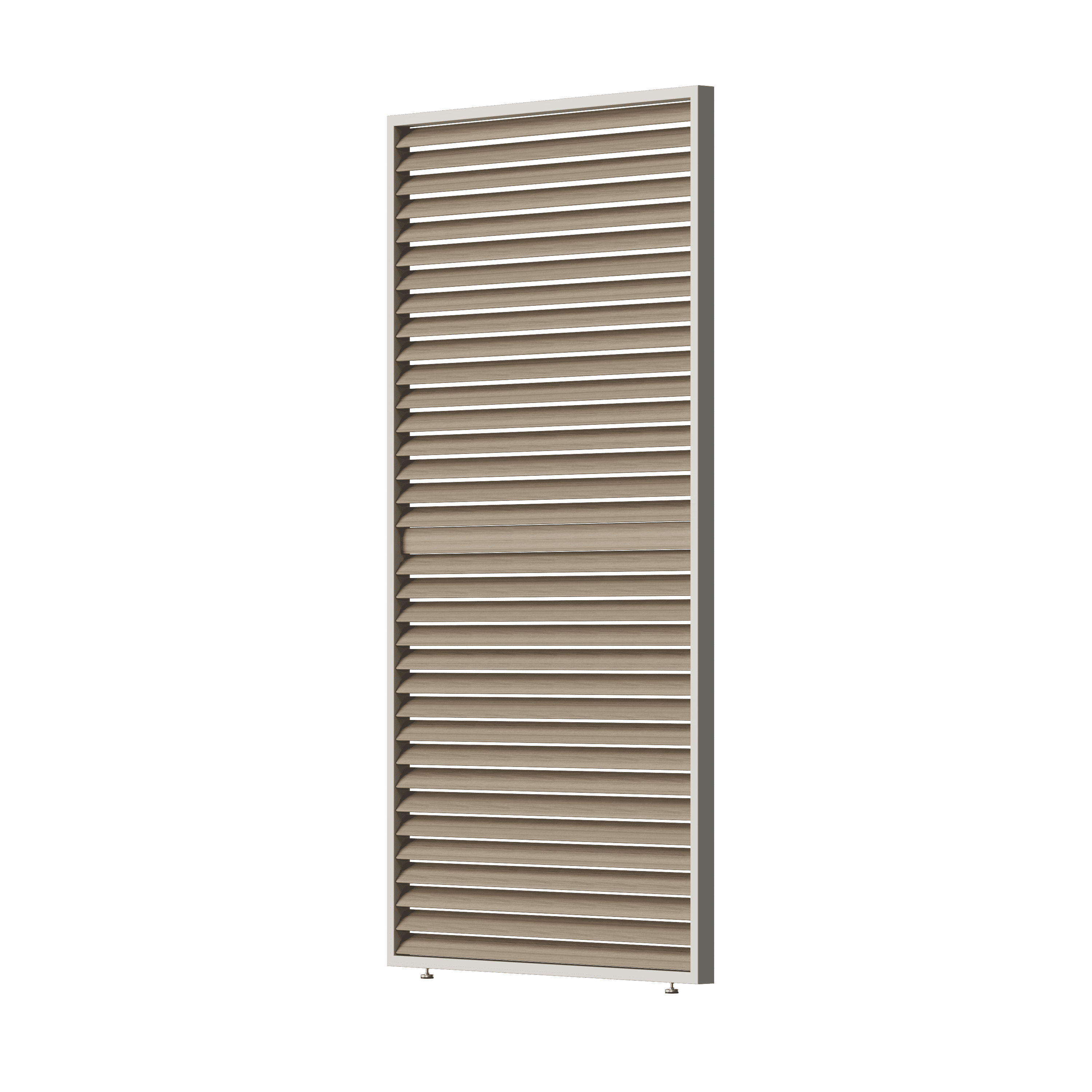 Orion shutterpaneel - Kantelbaar  - Horizontaal - 93 cm - Voor 3 meter zijkant - Kiezelgrijs/Wood