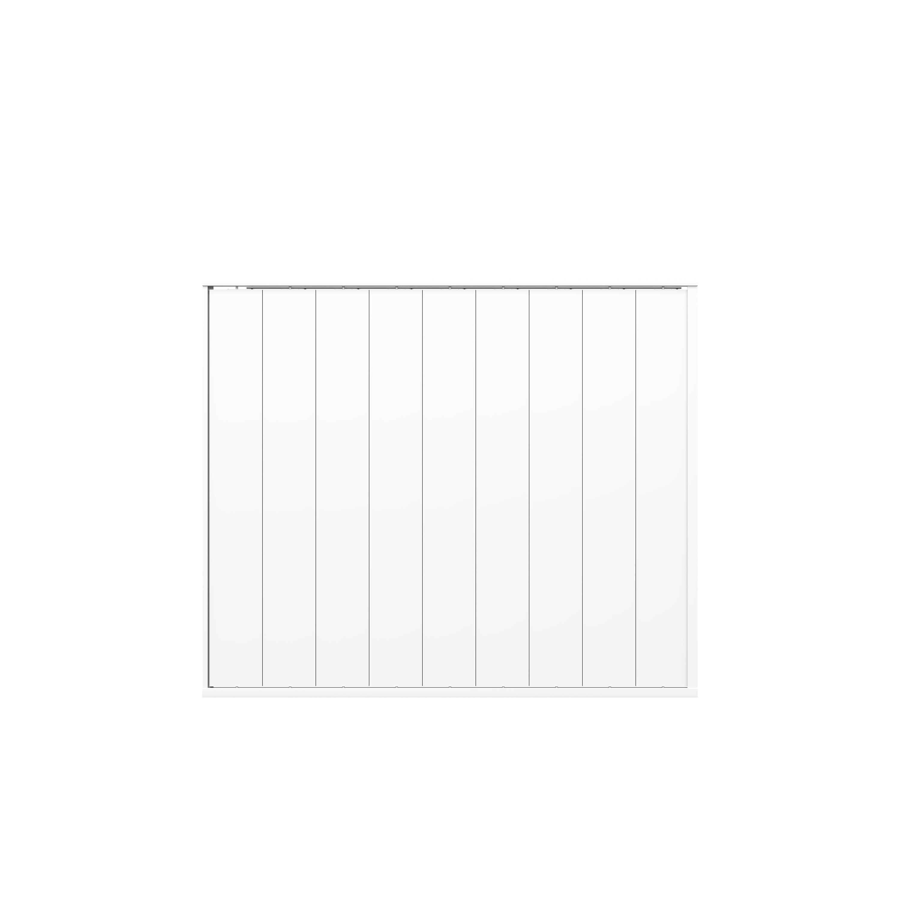 Orion shutterwand - Kantelbaar - Verticaal - Voor 3 meter zijkant - Wit