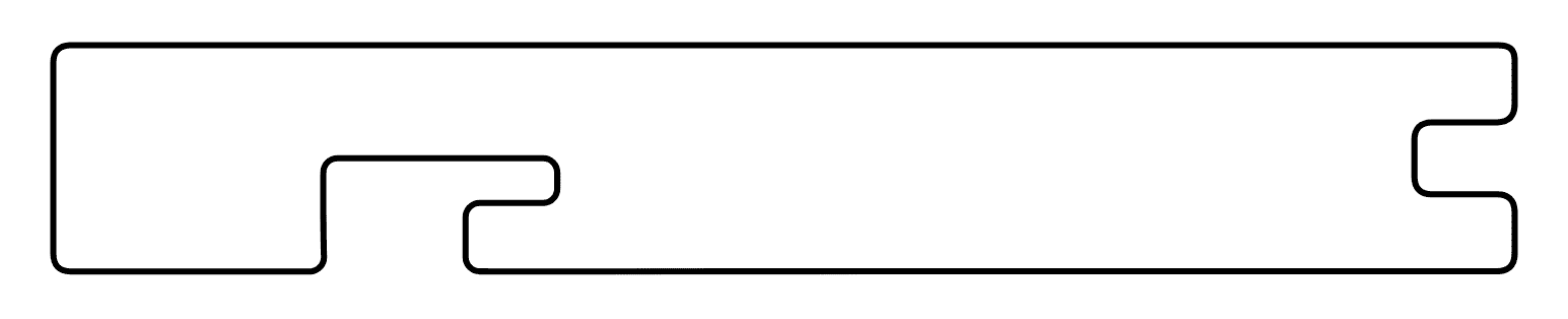 PuraShield eindplank composiet - Massief - Voor clips - 300 cm - Antraciet