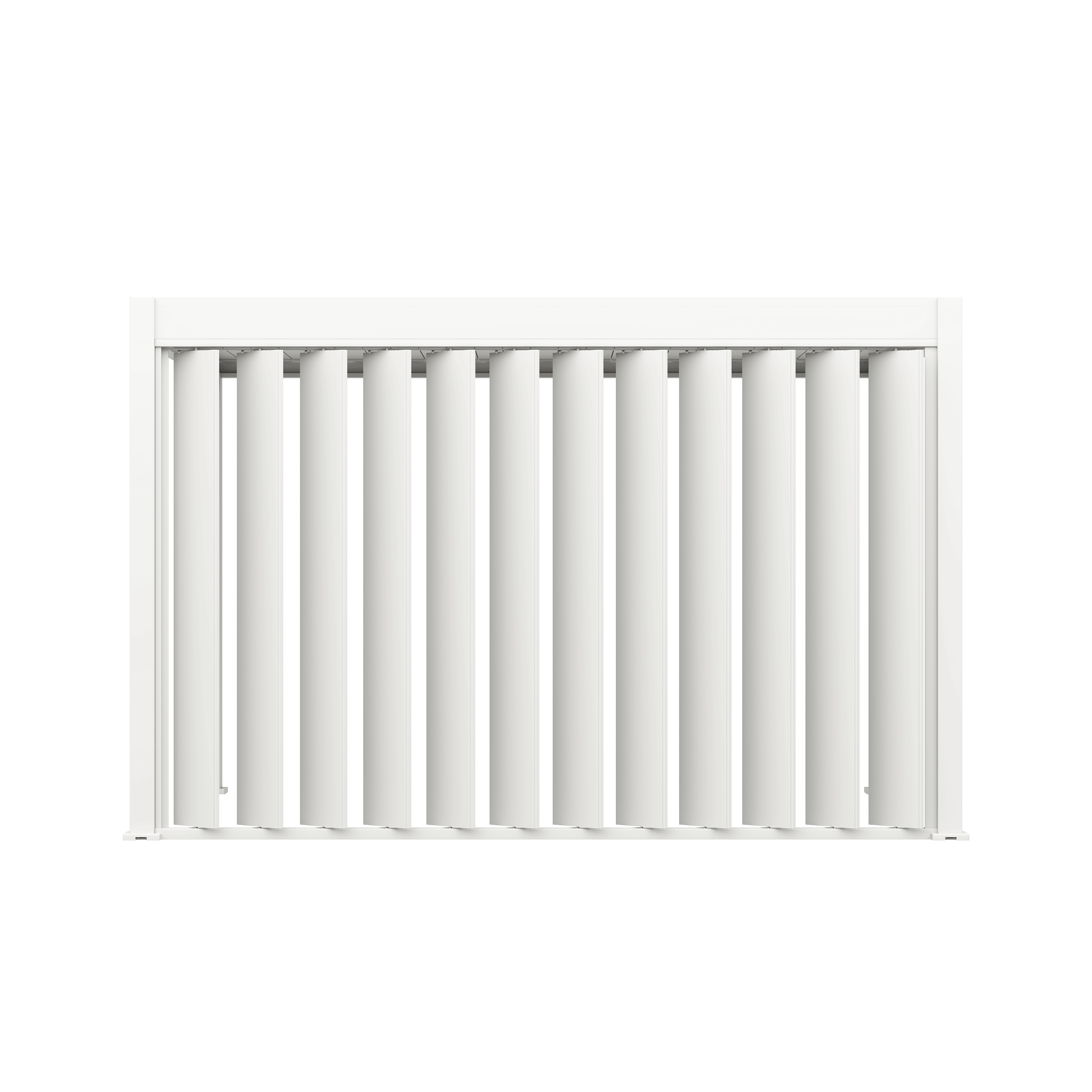 Orion shutterwand - Kantelbaar - Verticaal -  Voor 3,6 meter zijkant - Wit