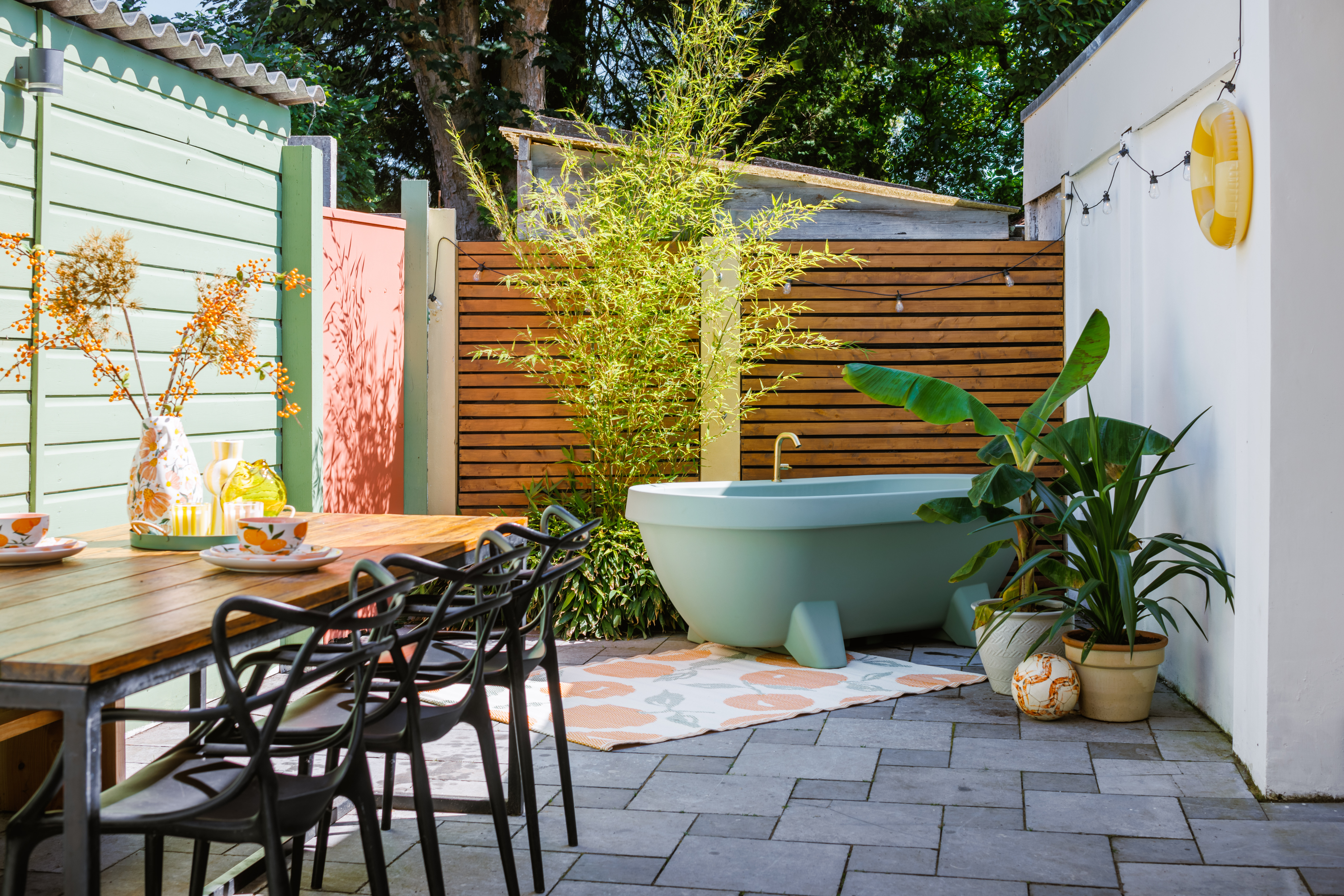 Gardentub tuinbad - Limegroen