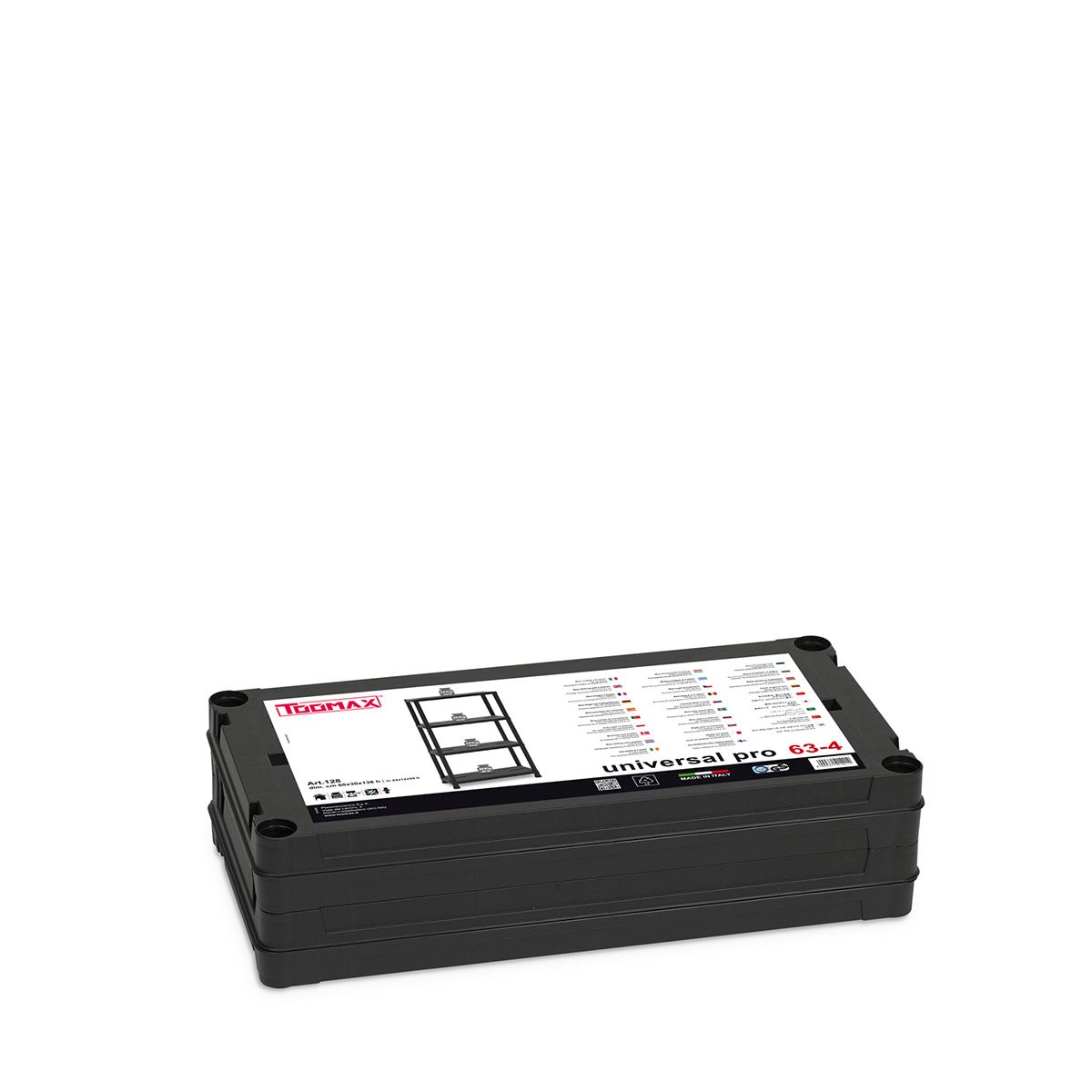 Toomax universal opbergrek - 4 planken - 60x30x138 cm Toomax universal opbergrek - 4 planken - 60x30x138 cm