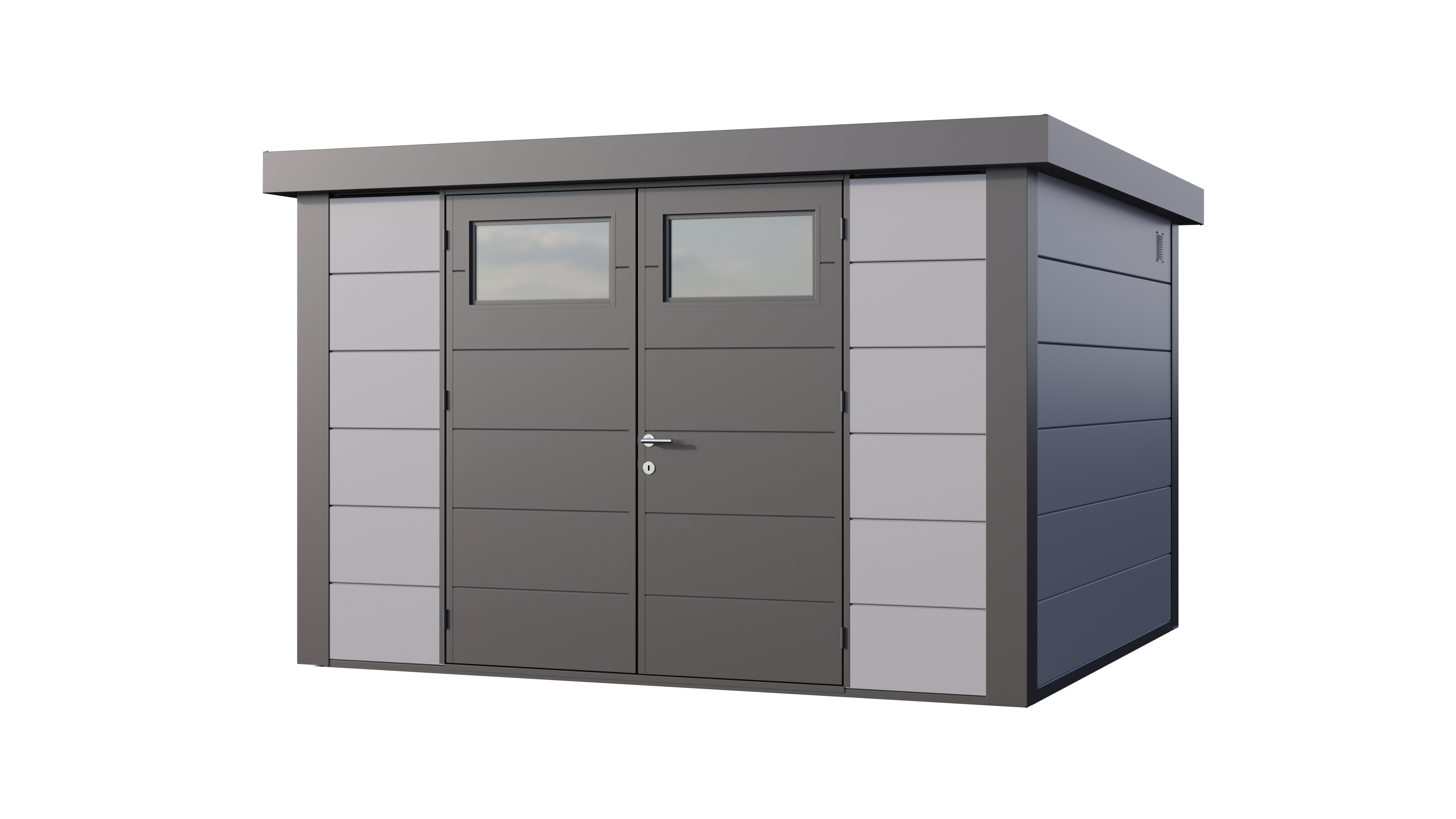 Telluria Classico 3330 tuinhuis - 328 x 298 cm - lichtgrijs/antraciet