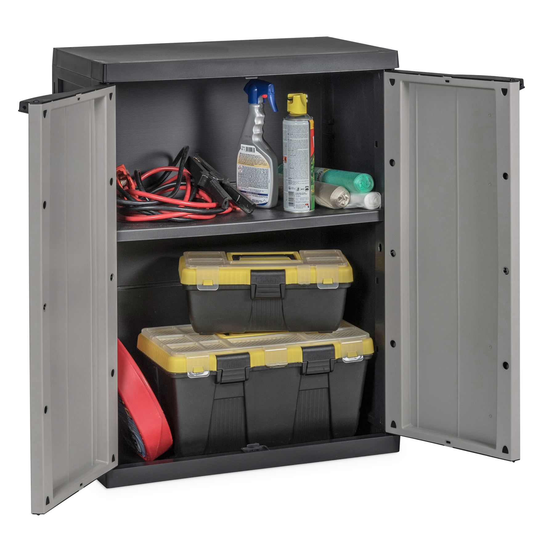 Toomax Bios Midi opbergkast laag - lichtgrijs/antraciet