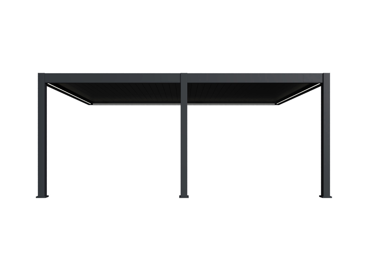 Orion Pemium overkapping - E-LED - Muurbevestiging - 400x600 cm - Antraciet