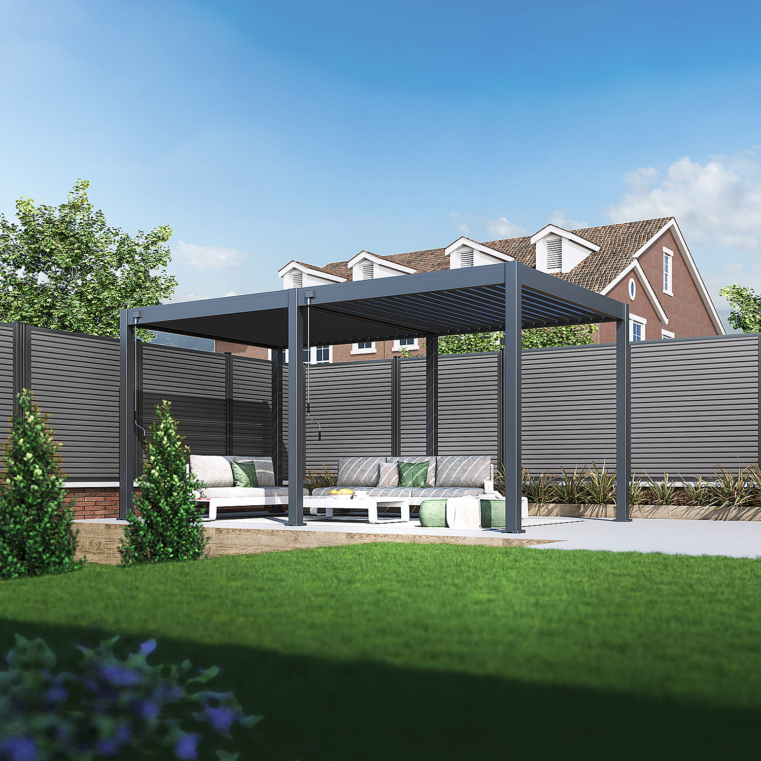 Orion Comfort overkapping - 300x530 cm - Antraciet