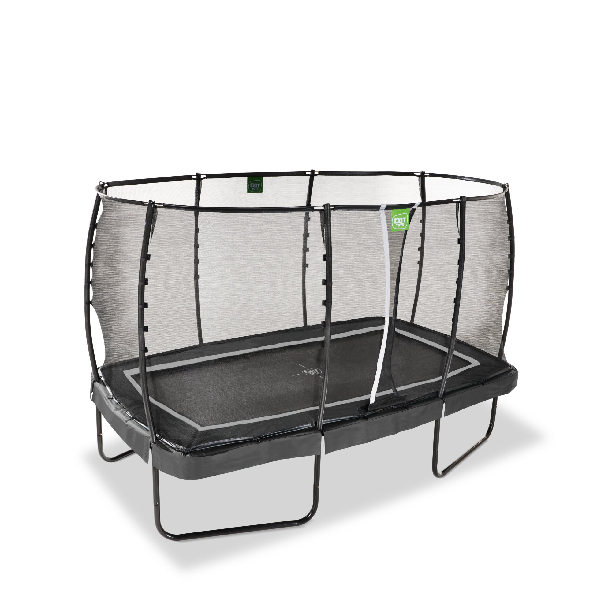 EXIT Allure Premium trampoline 214 x 366 cm met Deluxe veiligheidsnet - Zwart