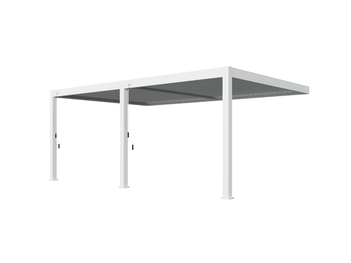 Orion Premium overkapping - Muurbevestiging - 400x800 cm - Wit