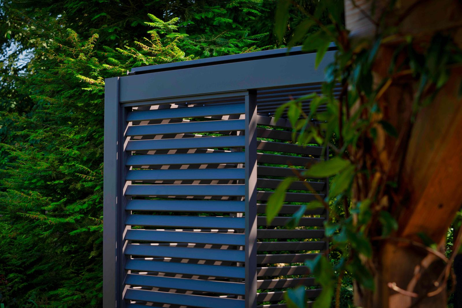Mirador Louvre shutter paneel - 93x238,25cm - antraciet - Voor 3m kant Mirador Louvre shutter paneel - 93x238,25cm - antraciet - Voor 3m kant