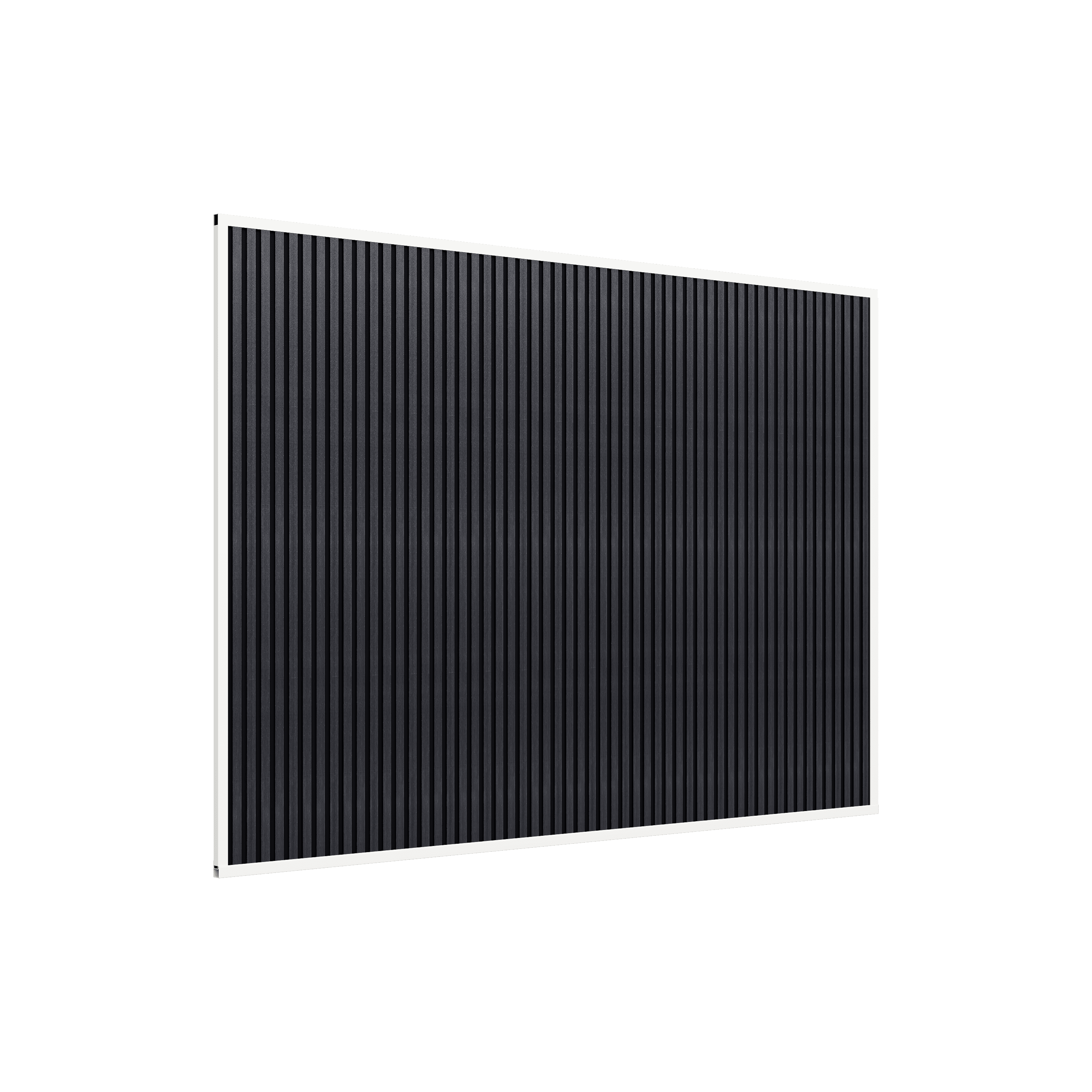 Orion composietwand - 360x236 cm - Voor 3,6 m kant - Wit/antraciet