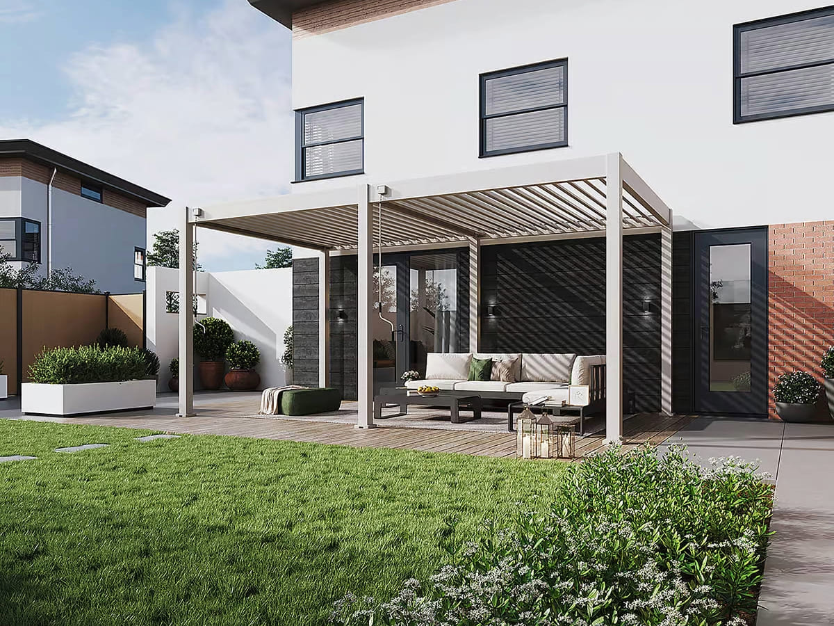 Orion Comfort overkapping - 300x530 cm - Kiezelgrijs