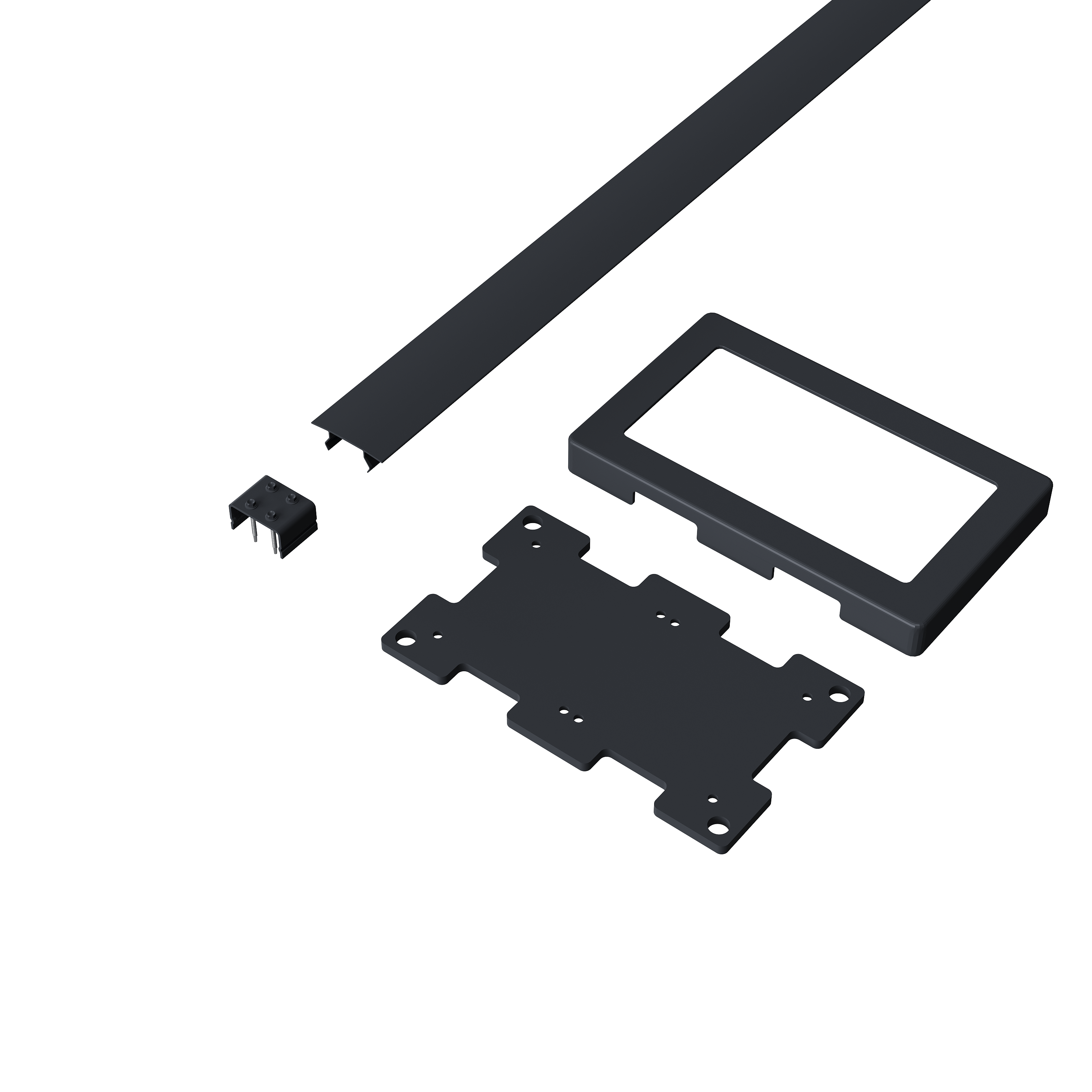 Orion verbindingsset - 300 cm -  Voor 3 meter zijkant - Kiezelgrijs