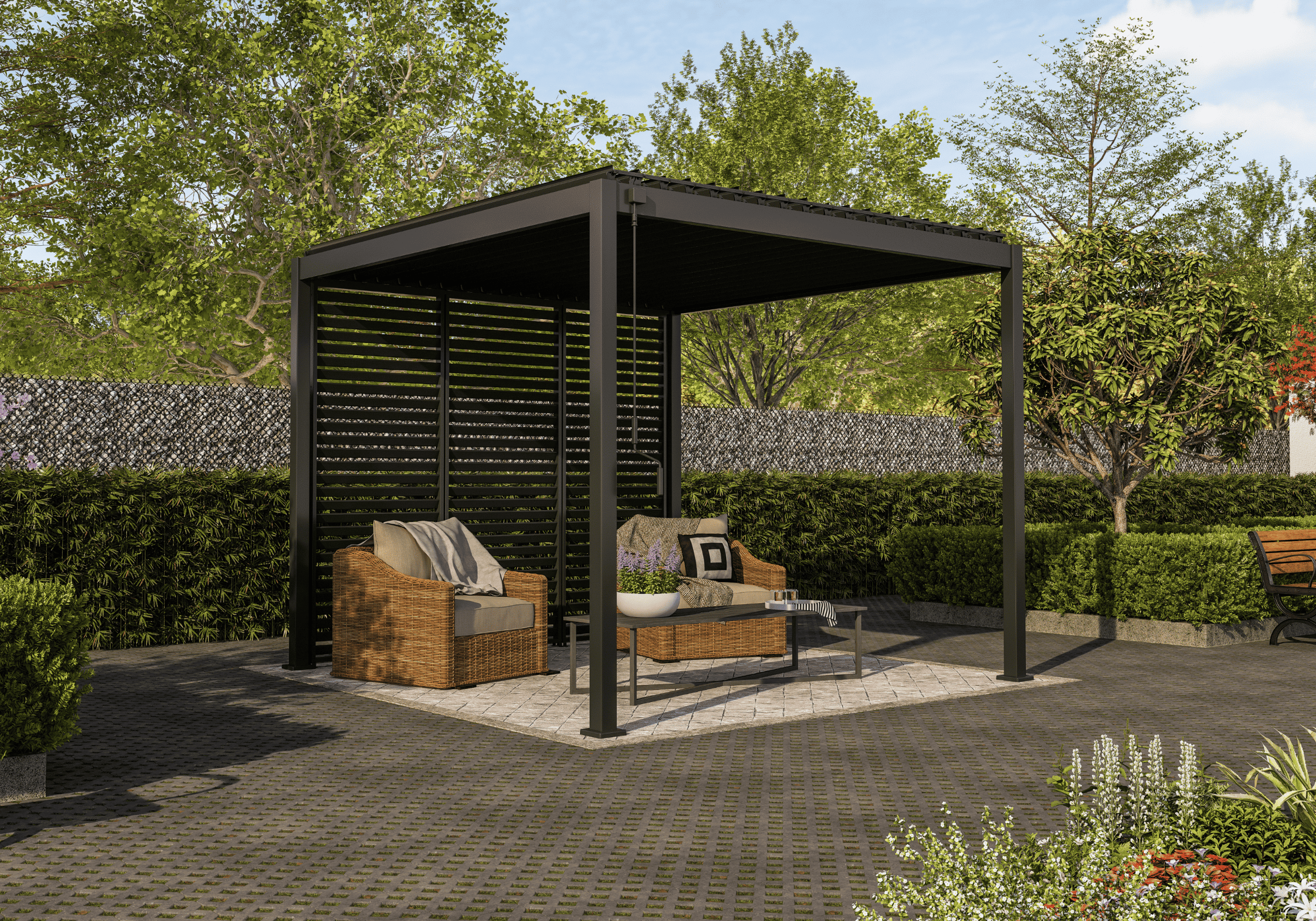 Mirador Classic overkapping - 300x300cm - antraciet