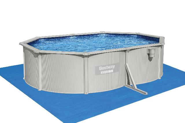 Bestway Hydrium metalen zwembad 500 x 360 x 120 cm - met zandfilterpomp en accessoires