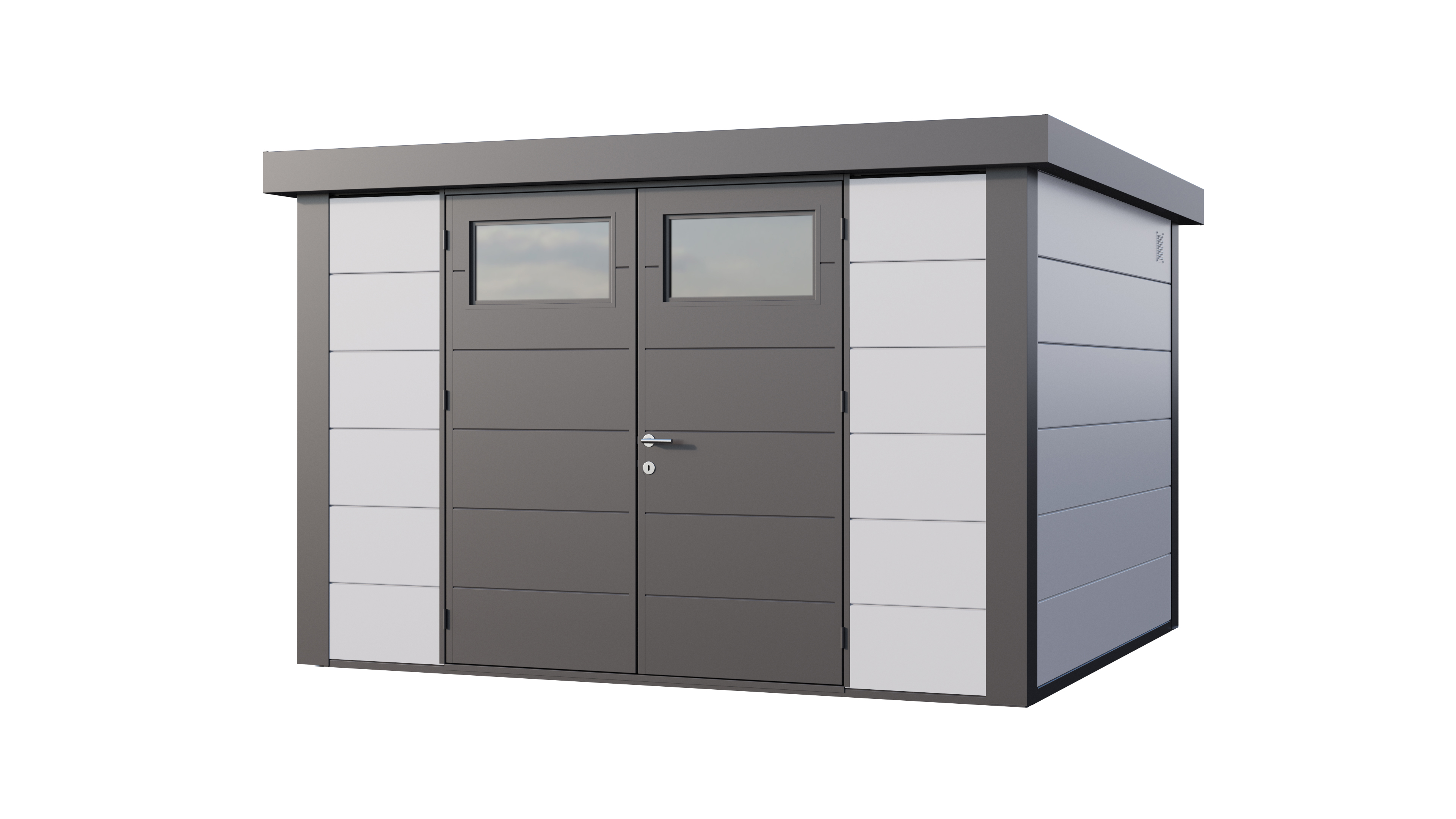 Telluria Classico 3330 tuinhuis - 328 x 298 cm - wit/antraciet