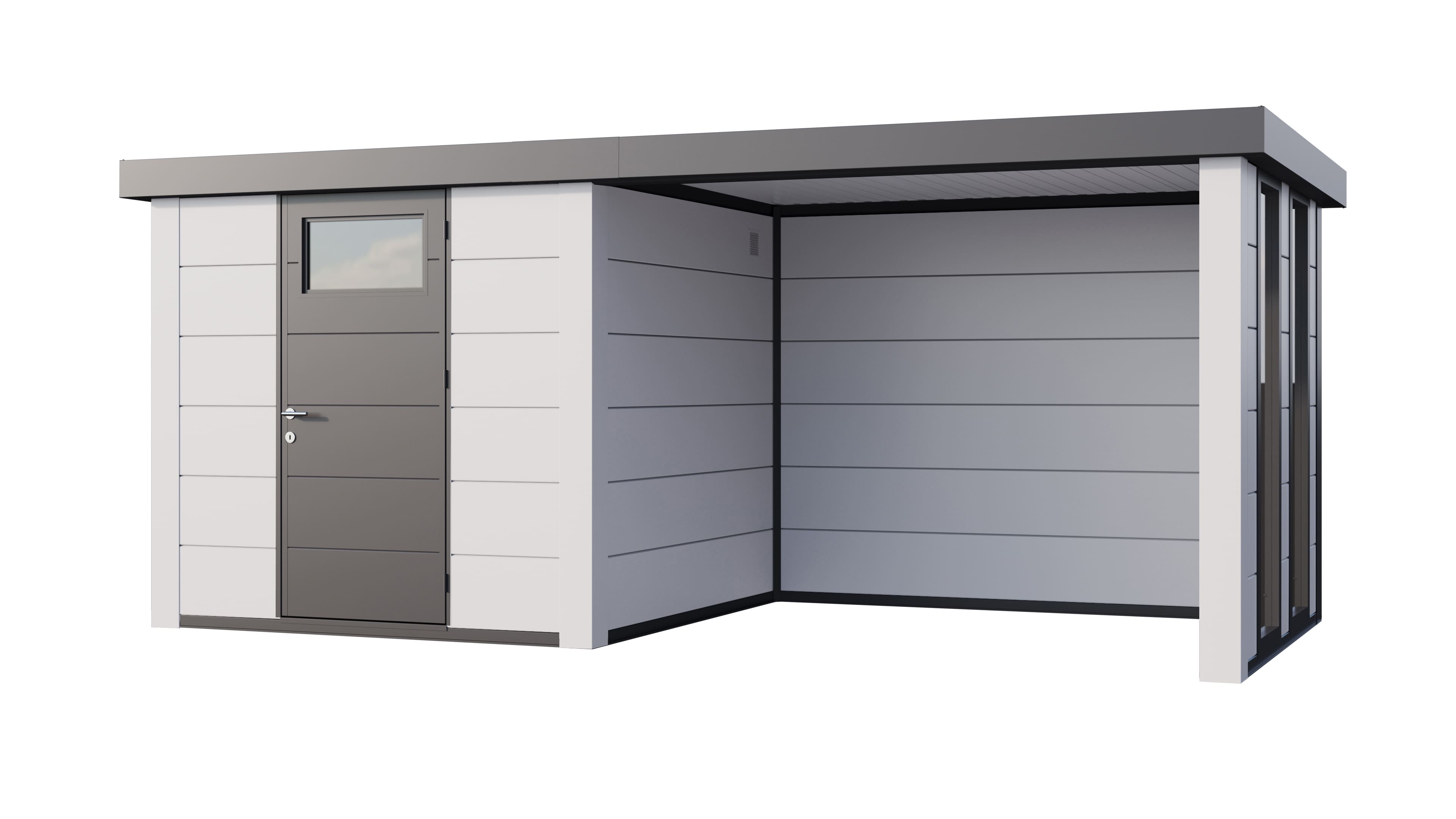 Telluria Classico 2424 tuinhuis inclusief dichte lounge - 522 x 238 cm - wit