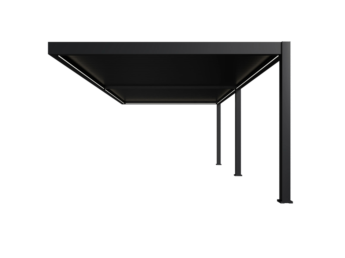 Orion Premium overkapping - E-LED - Muurbevestiging - 400x800 cm - Antraciet 