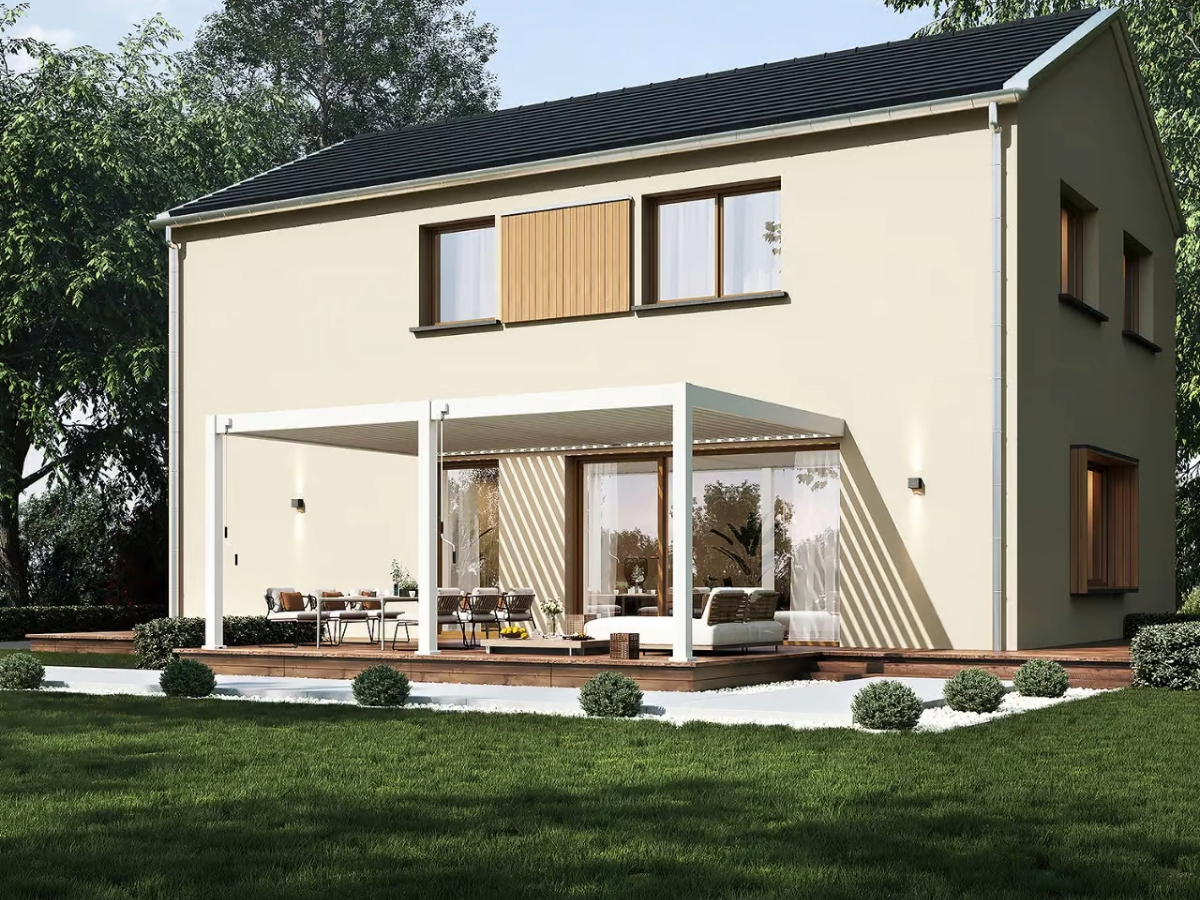 Orion Premium overkapping - Muurbevestiging - 400x600 cm - Wit