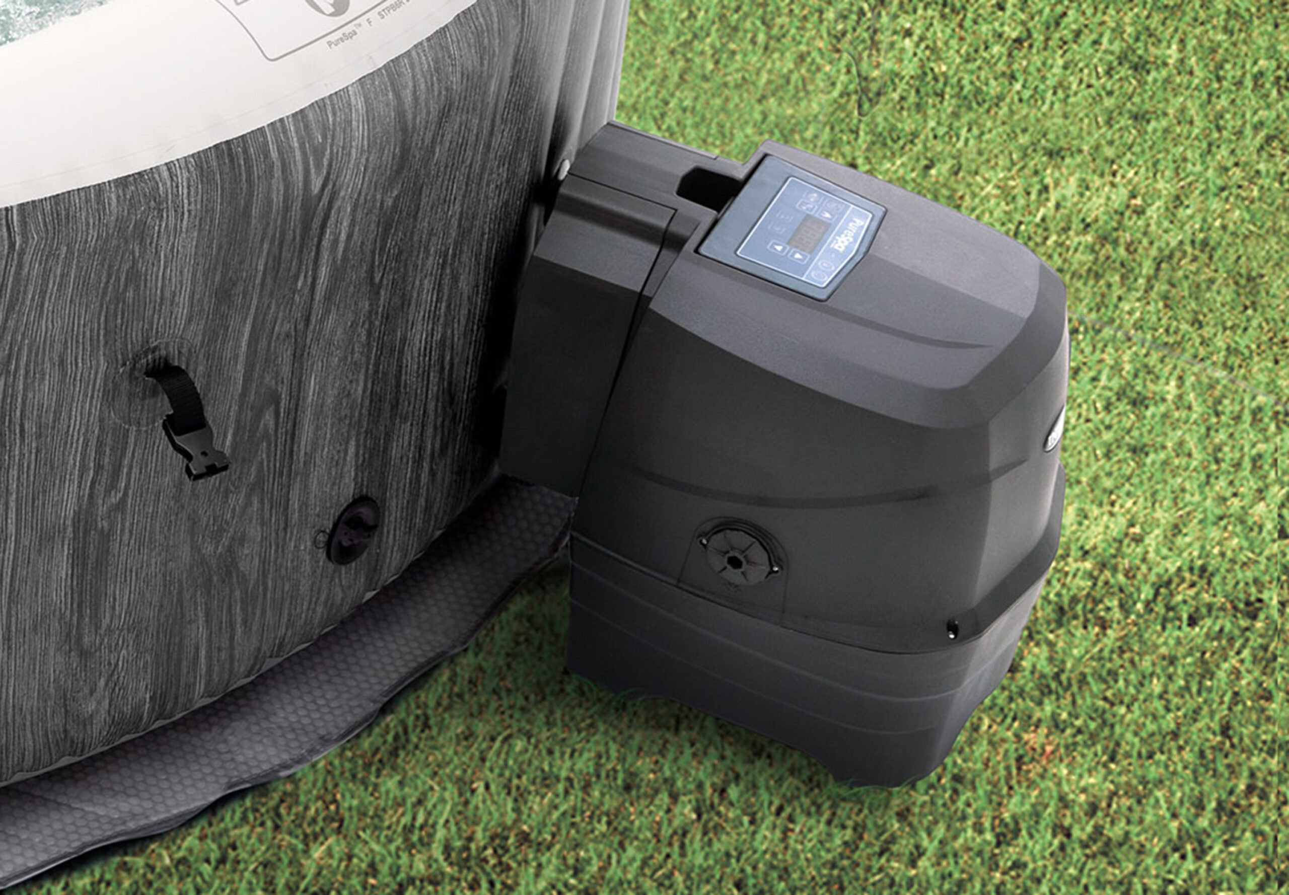 Intex PureSpa Greywood Deluxe opblaasbare spa – 4 persoons