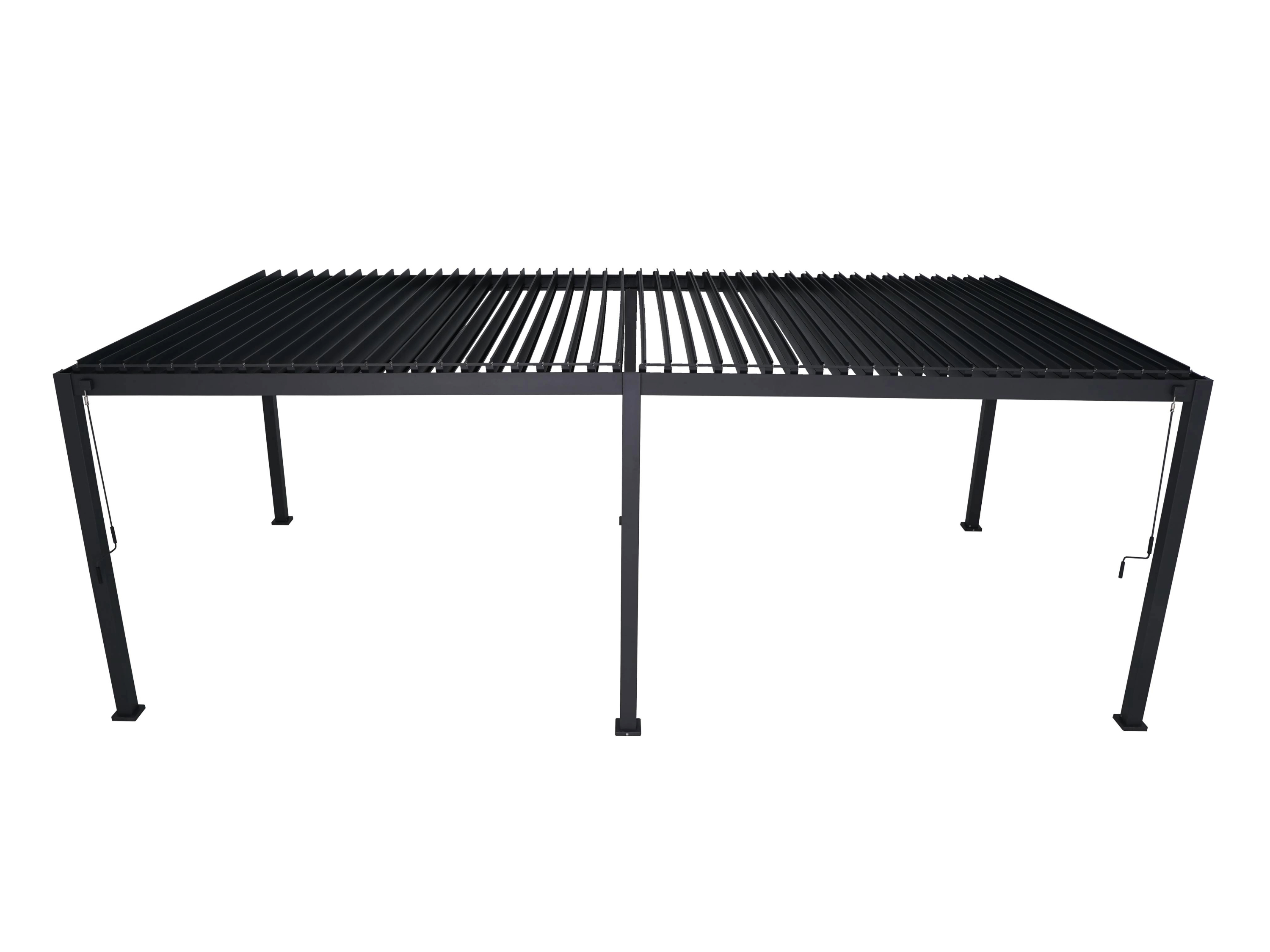 Mirador Deluxe overkapping - 360 x 720 cm - antraciet