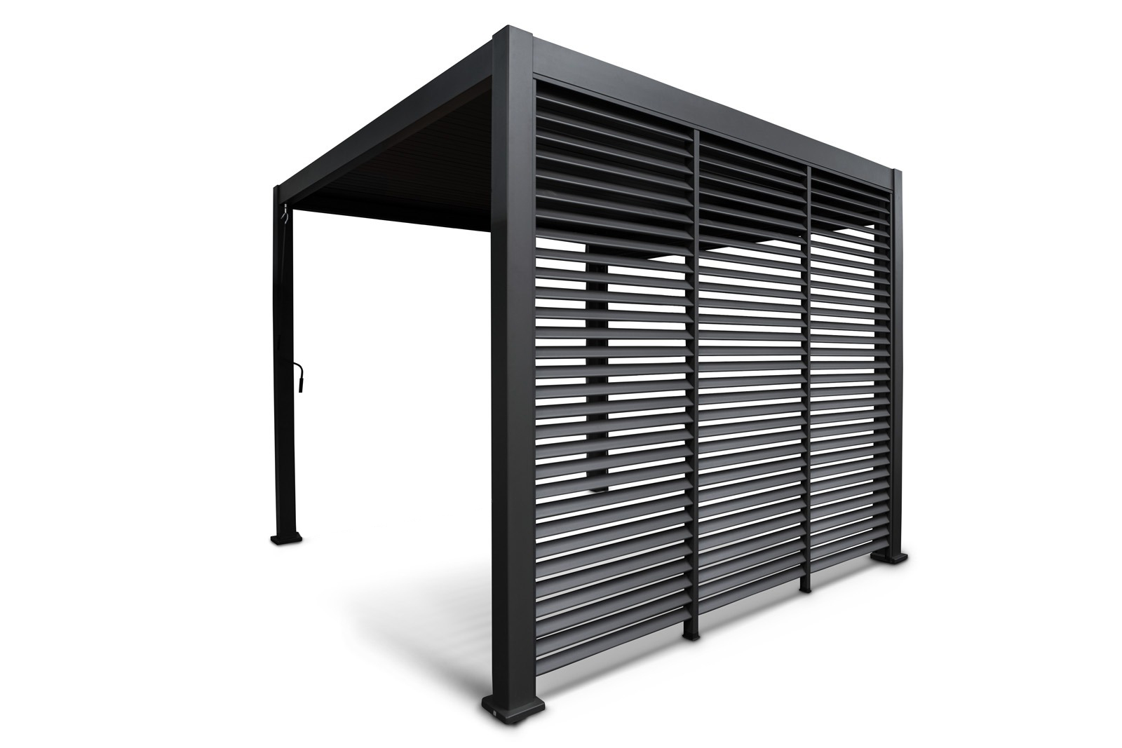 Mirador Louvre shutter paneel - 93x238,25cm - antraciet - Voor 3m kant Mirador Louvre shutter paneel - 93x238,25cm - antraciet - Voor 3m kant