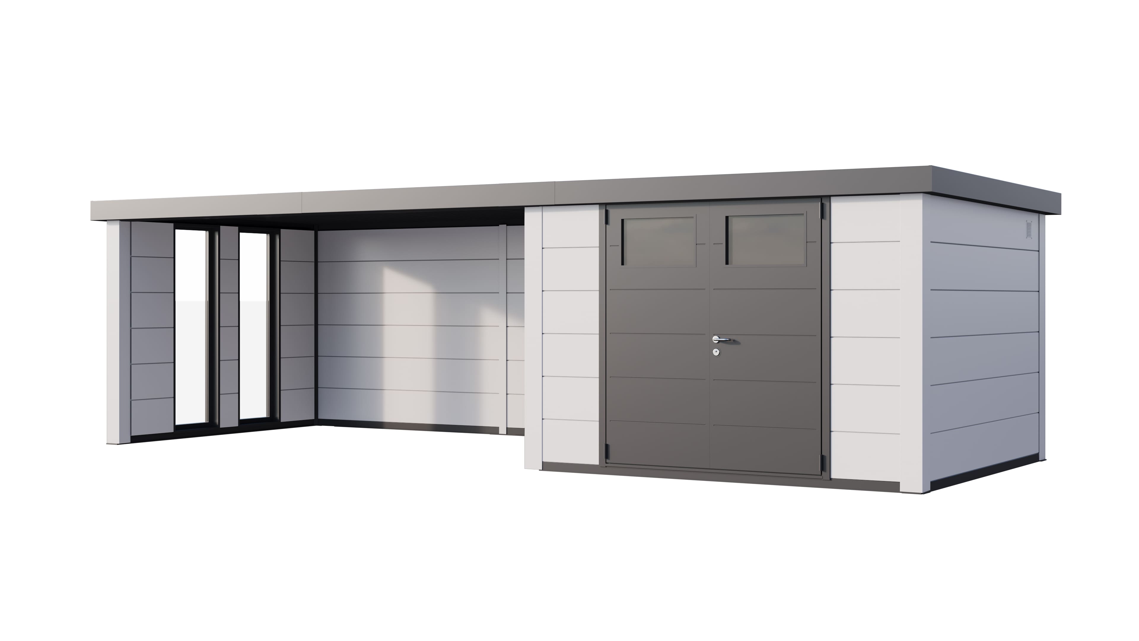 Telluria Classico 3030 tuinhuis inclusief dichte lounge - 762 x 298 cm - wit