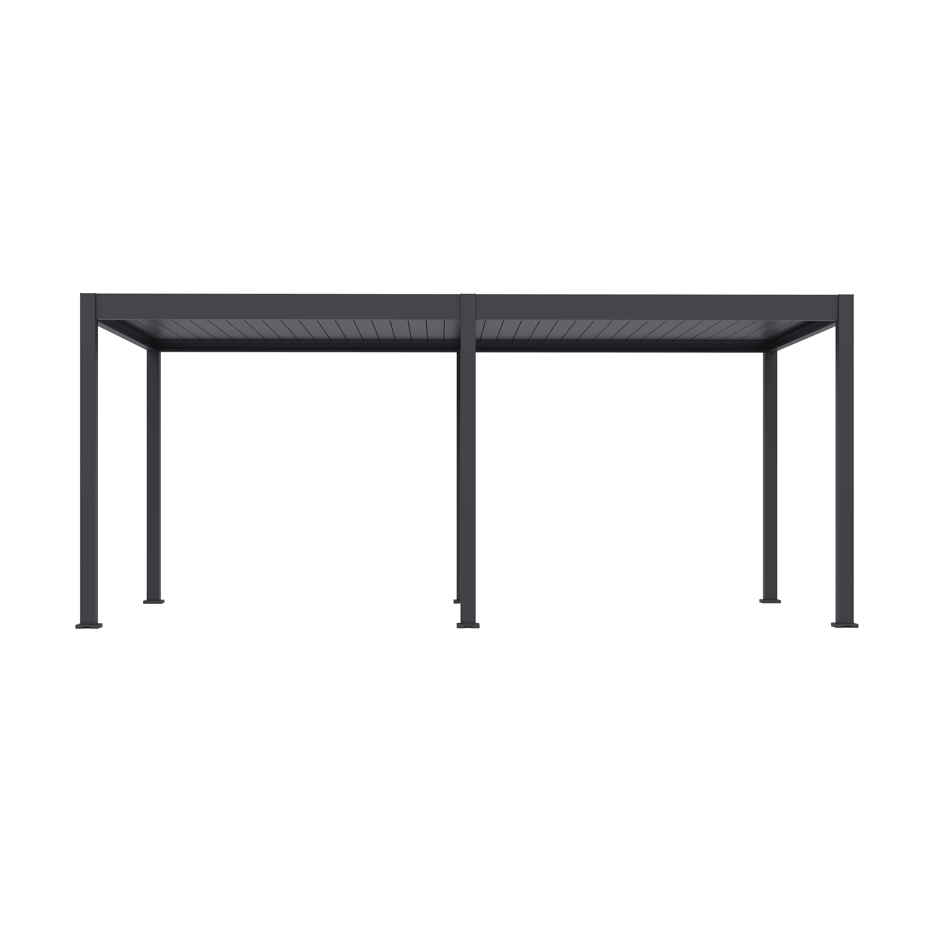 Orion Deluxe overkapping - E-LED - 300x600 cm - Antraciet - met elektrisch lamellendak en LED 