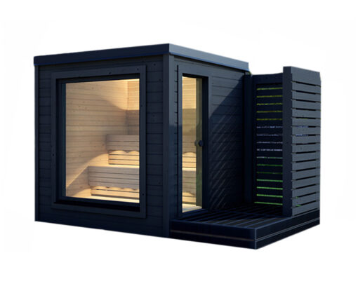Novum Sunset Outdoor Sauna - Vier tot zespersoons - Scandinavisch hout 